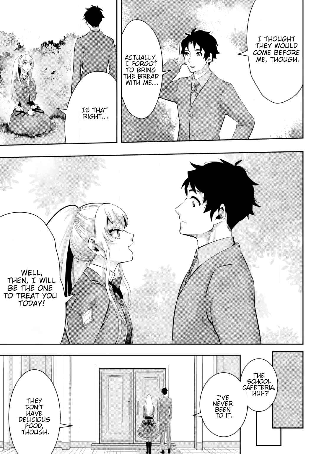 Page 8 Chapter 19.1 Gakuen Mono no Otome Game no Sekai ni Tensei Shita kedo, Cheat-mochi no Haikei Danshi Seito datta you desu
