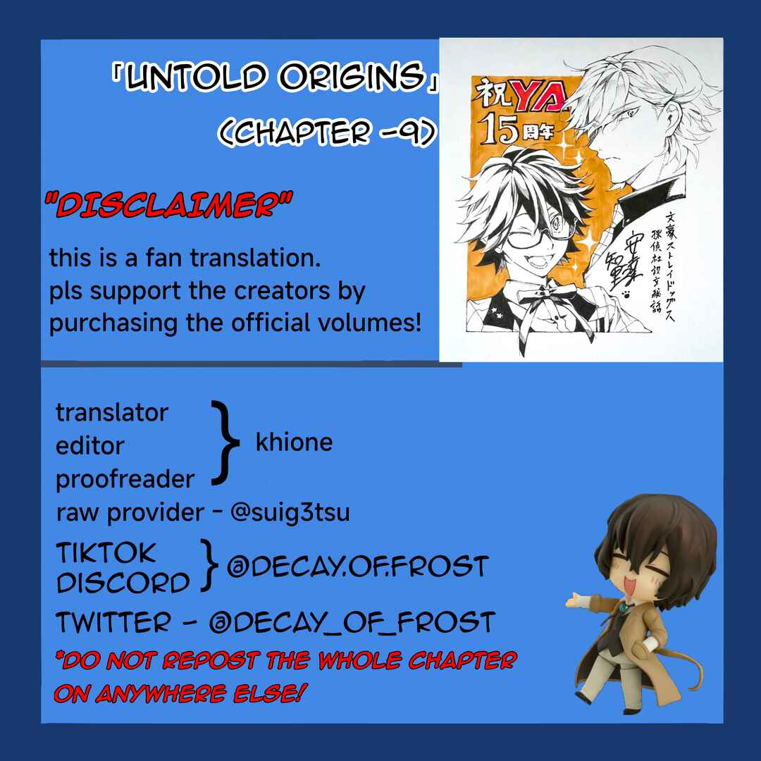 Page 1 Chapter 9 Bungou Stray Dogs - Tantei-sha Setsuritsu Hiwa?