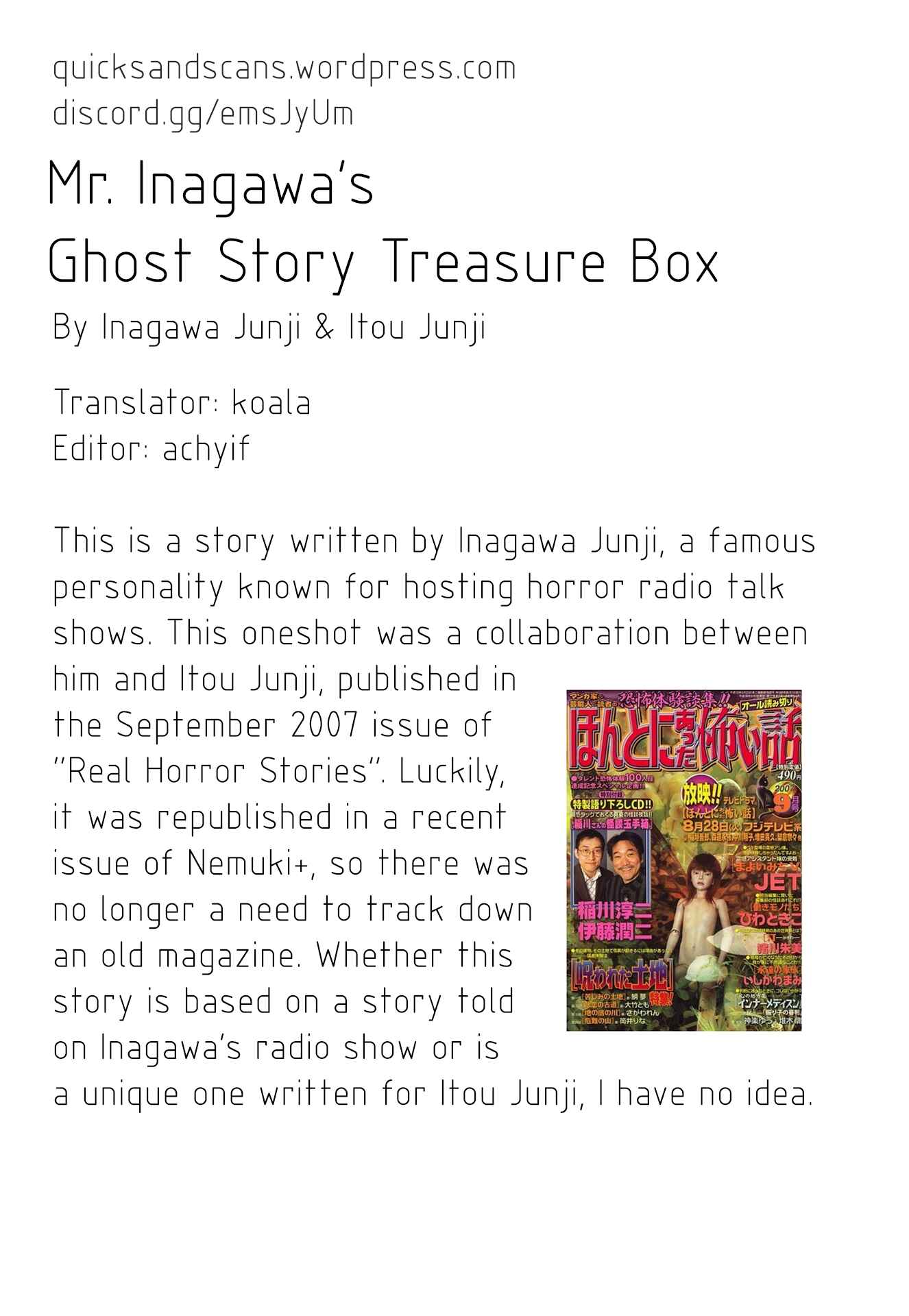 Page 34 Chapter Unknown_d96e Mr. Inagawas Kaidan Treasure Box