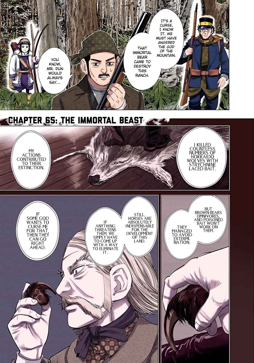 Page 1 Chapter 65 Golden Kamuy (Official Colored)