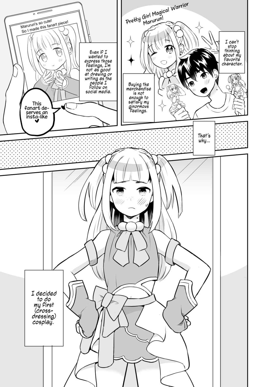Page 1 Chapter Unknown_c64c When I Crossdressed as My Favorite Character I Was Made Fun of, but Then I Became Cute and Had a Happy Otaku Life