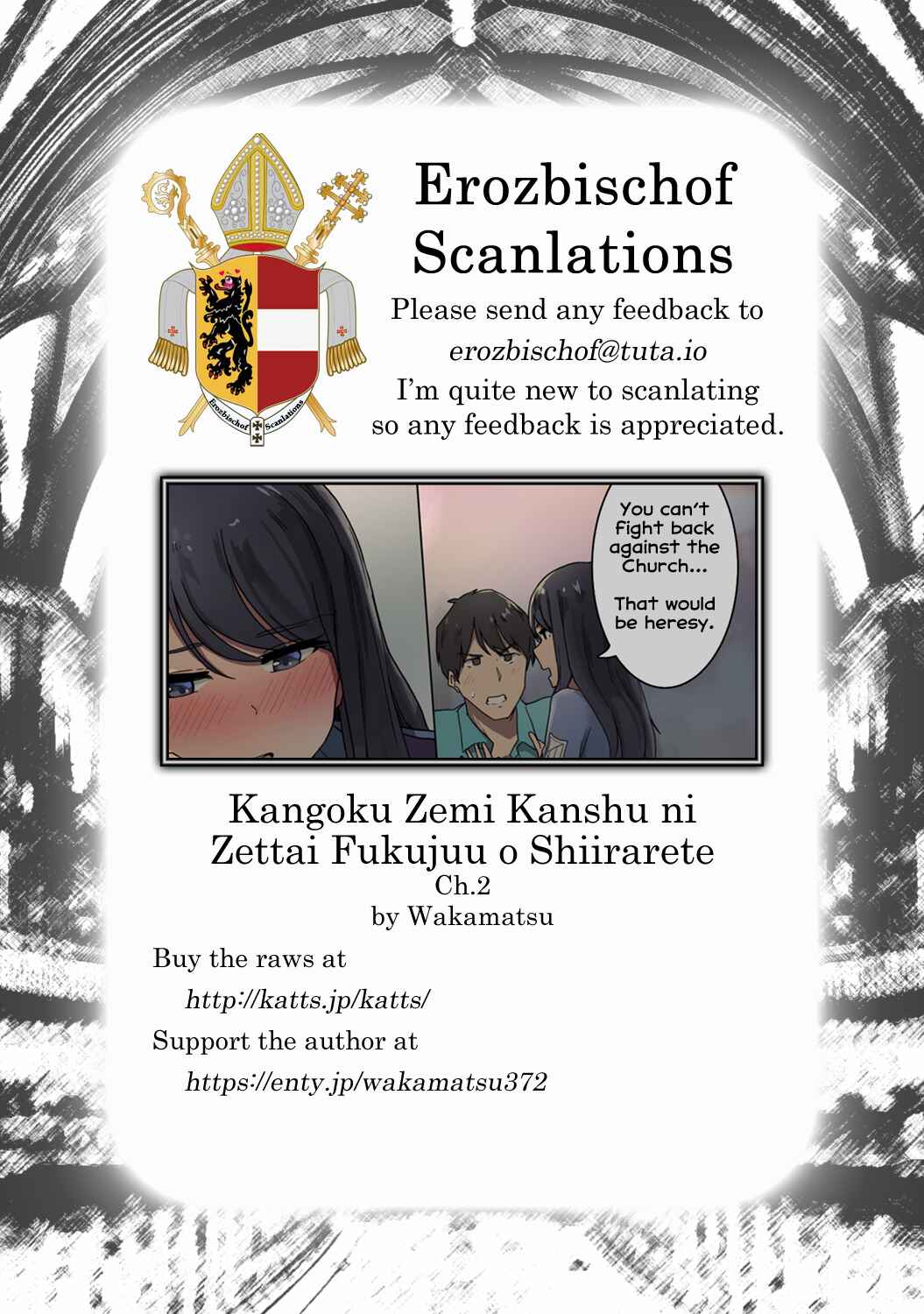 Page 23 Chapter 2 Kangoku Zemi Kanshu ni Zettai Fukujuu o Shiirarete