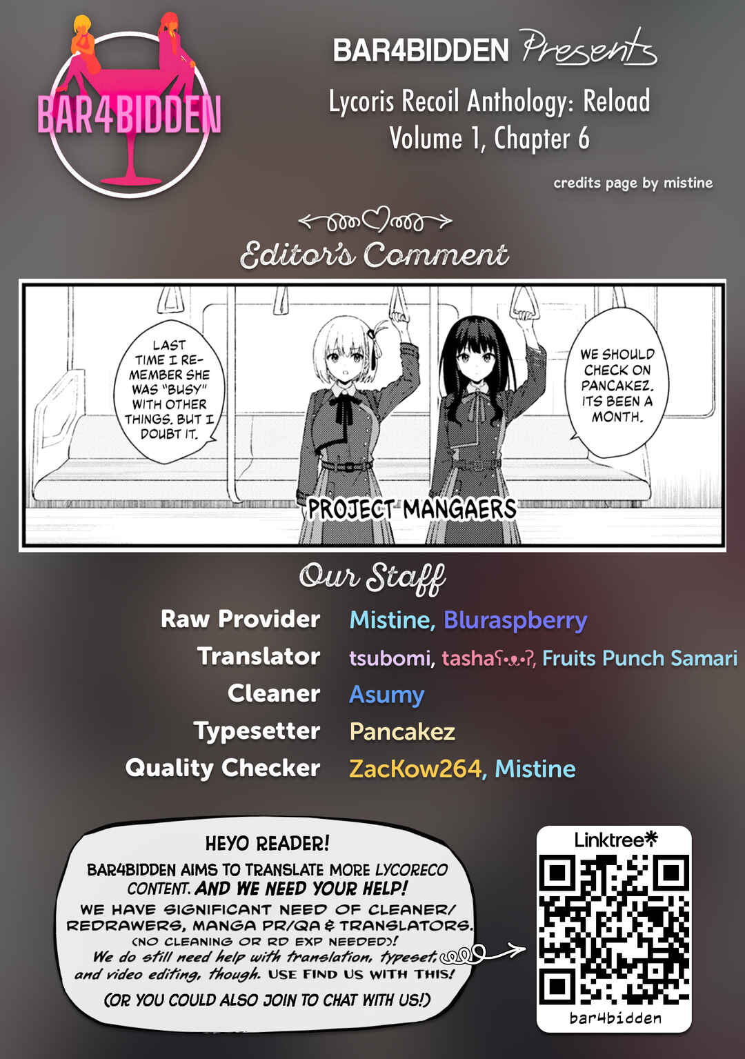 Page 9 Chapter 6 Lycoris Recoil: Koushiki Comic Anthology - Repeat
