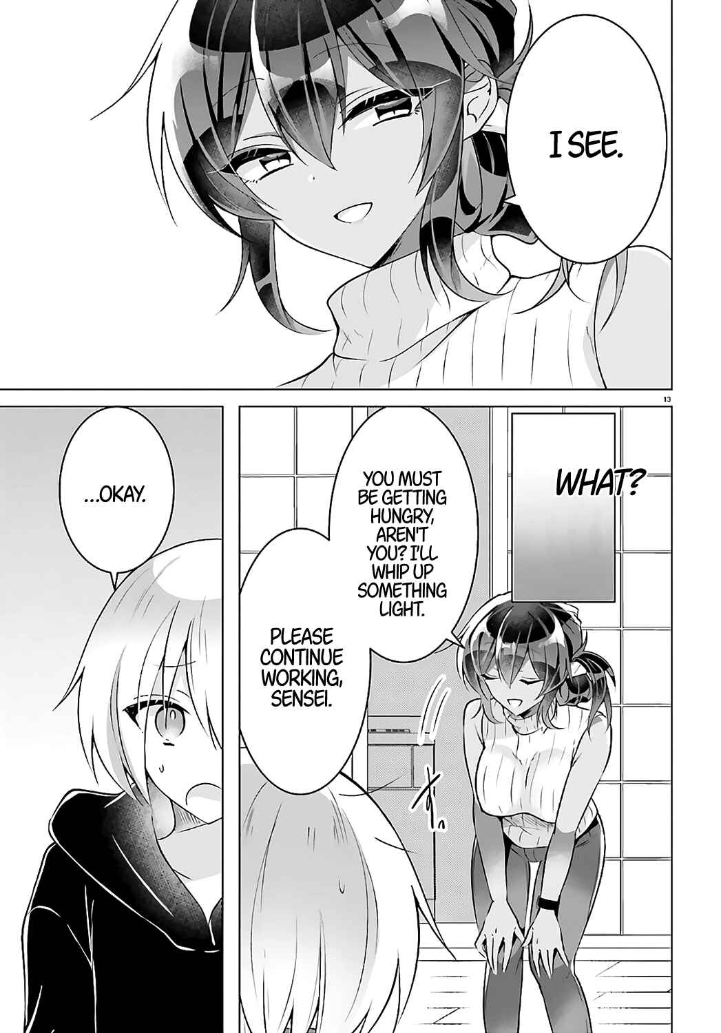 Page 13 Chapter 3 Kasshoku Henshuu-san to Shota Mangaka