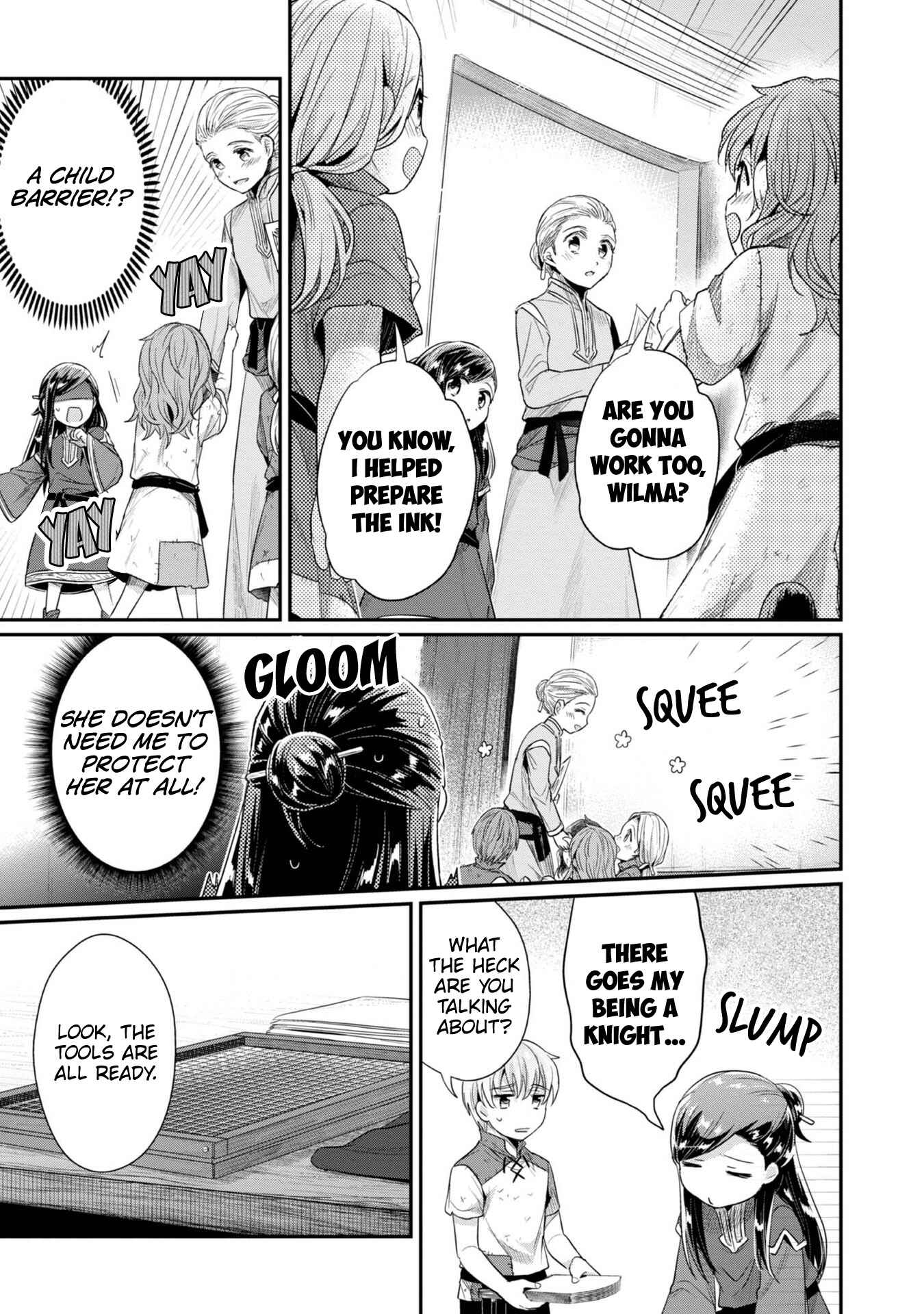 Page 14 Chapter 28 Honzuki no Gekokujou: Shisho ni Naru Tame ni wa Shudan o Erandeiraremasen—Dai 2-bu: Hon no Tamenara Miko ni Naru!