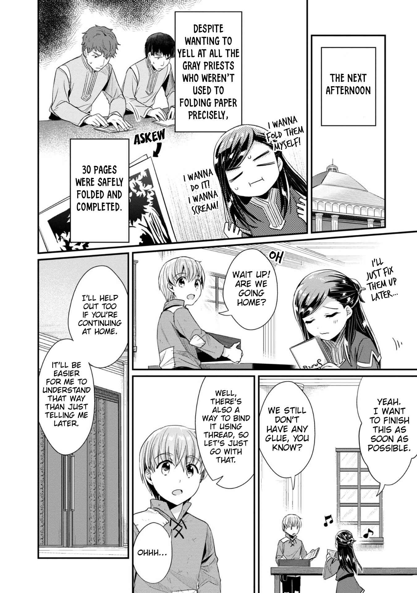 Page 26 Chapter 28 Honzuki no Gekokujou: Shisho ni Naru Tame ni wa Shudan o Erandeiraremasen—Dai 2-bu: Hon no Tamenara Miko ni Naru!