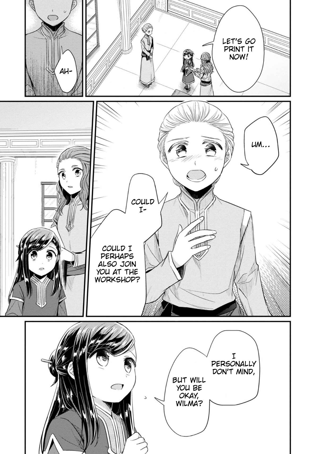 Page 8 Chapter 28 Honzuki no Gekokujou: Shisho ni Naru Tame ni wa Shudan o Erandeiraremasen—Dai 2-bu: Hon no Tamenara Miko ni Naru!