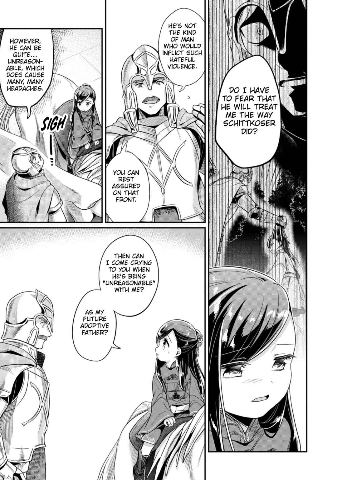 Page 17 Chapter 46 Honzuki no Gekokujou: Shisho ni Naru Tame ni wa Shudan o Erandeiraremasen—Dai 2-bu: Hon no Tamenara Miko ni Naru!