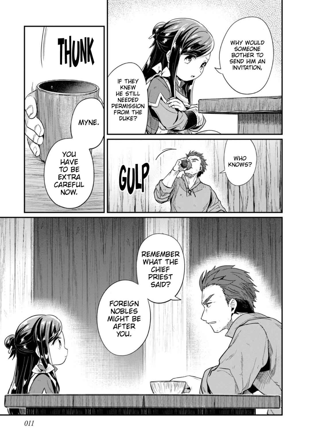 Page 13 Chapter 56 Honzuki no Gekokujou: Shisho ni Naru Tame ni wa Shudan o Erandeiraremasen—Dai 2-bu: Hon no Tamenara Miko ni Naru!