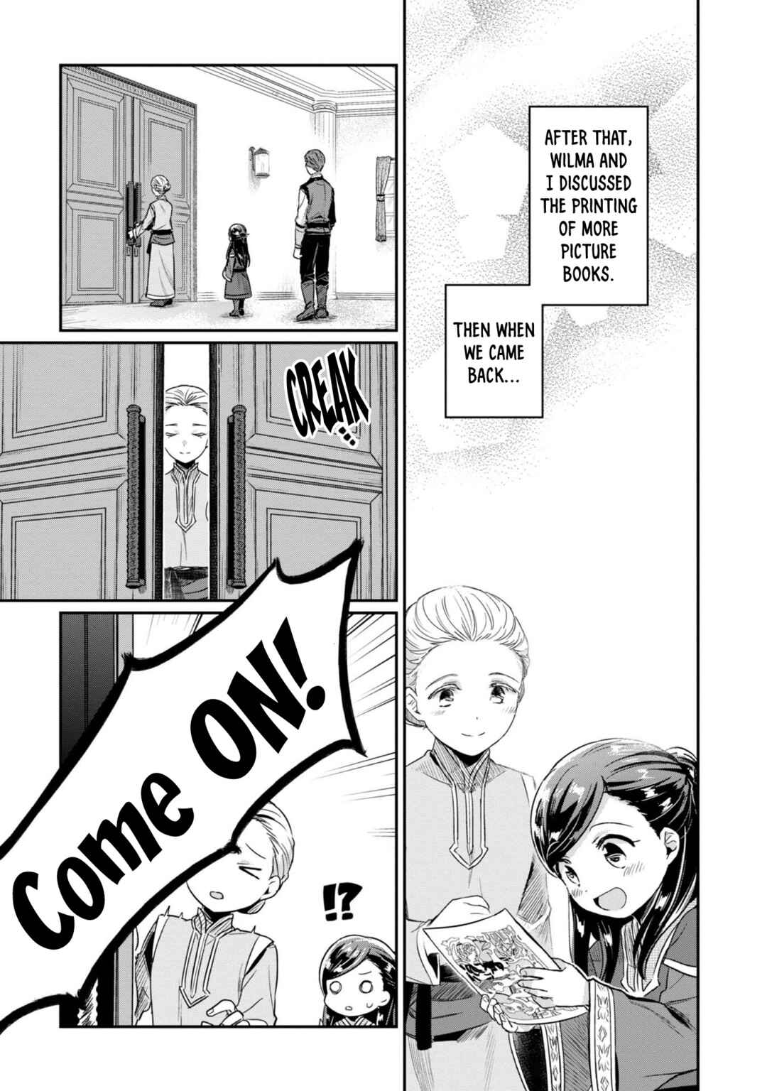 Page 10 Chapter 55 Honzuki no Gekokujou: Shisho ni Naru Tame ni wa Shudan o Erandeiraremasen—Dai 2-bu: Hon no Tamenara Miko ni Naru!