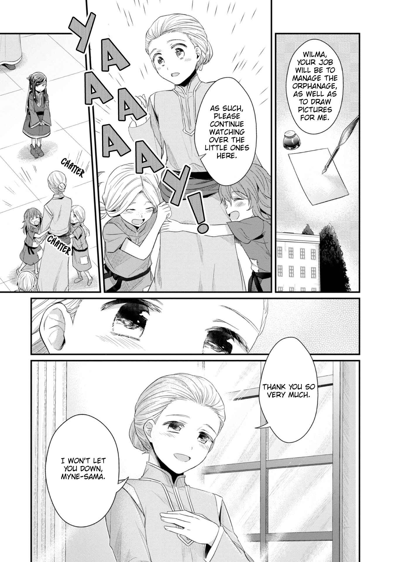 Page 9 Chapter 21 Honzuki no Gekokujou: Shisho ni Naru Tame ni wa Shudan o Erandeiraremasen—Dai 2-bu: Hon no Tamenara Miko ni Naru!
