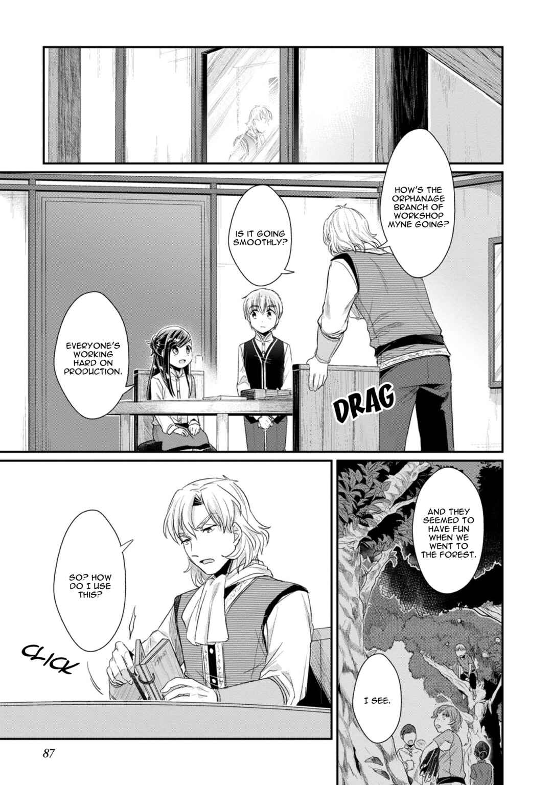 Page 10 Chapter 13 Honzuki no Gekokujou: Shisho ni Naru Tame ni wa Shudan o Erandeiraremasen—Dai 2-bu: Hon no Tamenara Miko ni Naru!