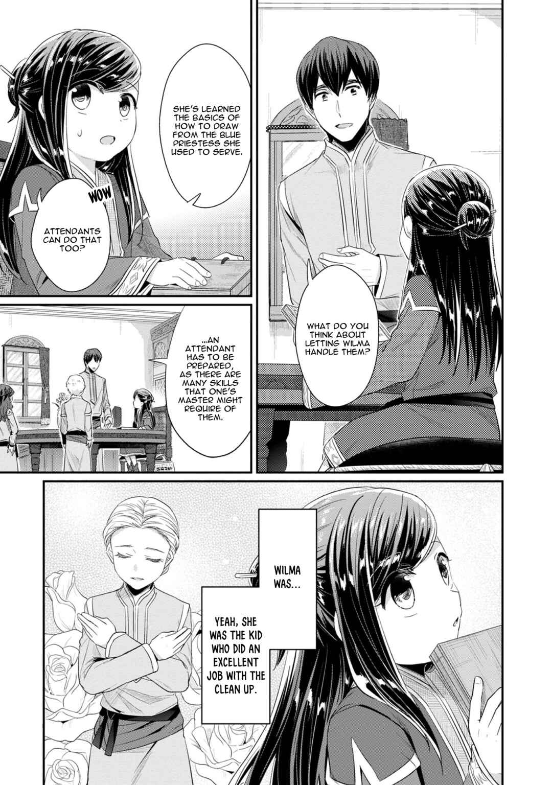 Page 18 Chapter 13 Honzuki no Gekokujou: Shisho ni Naru Tame ni wa Shudan o Erandeiraremasen—Dai 2-bu: Hon no Tamenara Miko ni Naru!