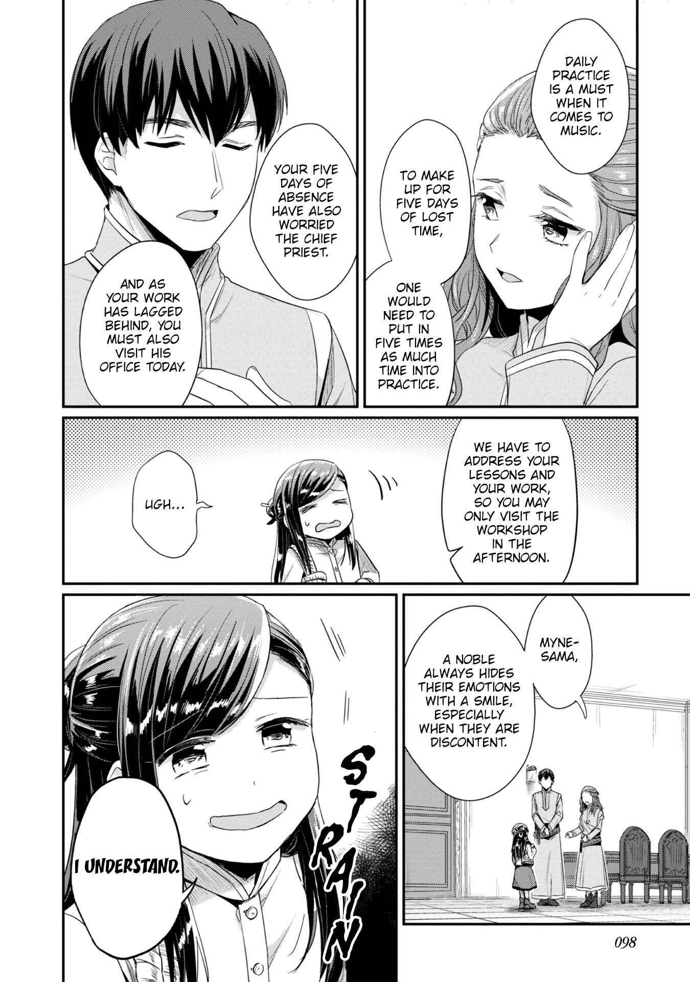 Page 11 Chapter 24 Honzuki no Gekokujou: Shisho ni Naru Tame ni wa Shudan o Erandeiraremasen—Dai 2-bu: Hon no Tamenara Miko ni Naru!