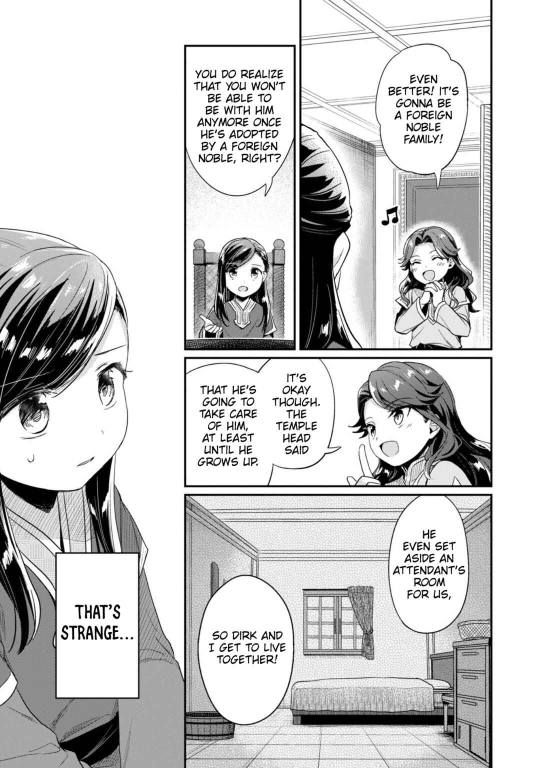 Page 4 Chapter 57 Honzuki no Gekokujou: Shisho ni Naru Tame ni wa Shudan o Erandeiraremasen—Dai 2-bu: Hon no Tamenara Miko ni Naru!