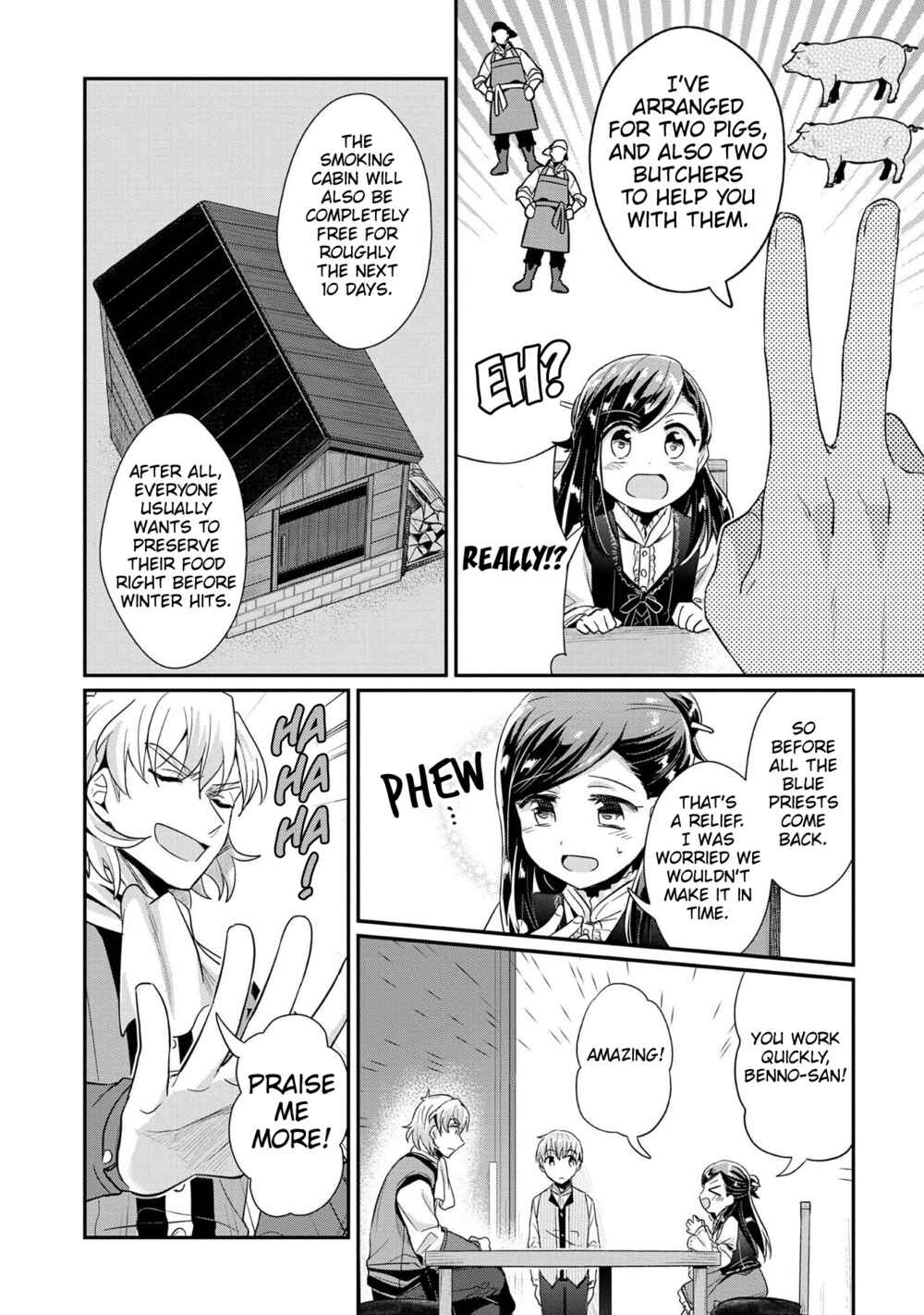 Page 10 Chapter 32 Honzuki no Gekokujou: Shisho ni Naru Tame ni wa Shudan o Erandeiraremasen—Dai 2-bu: Hon no Tamenara Miko ni Naru!
