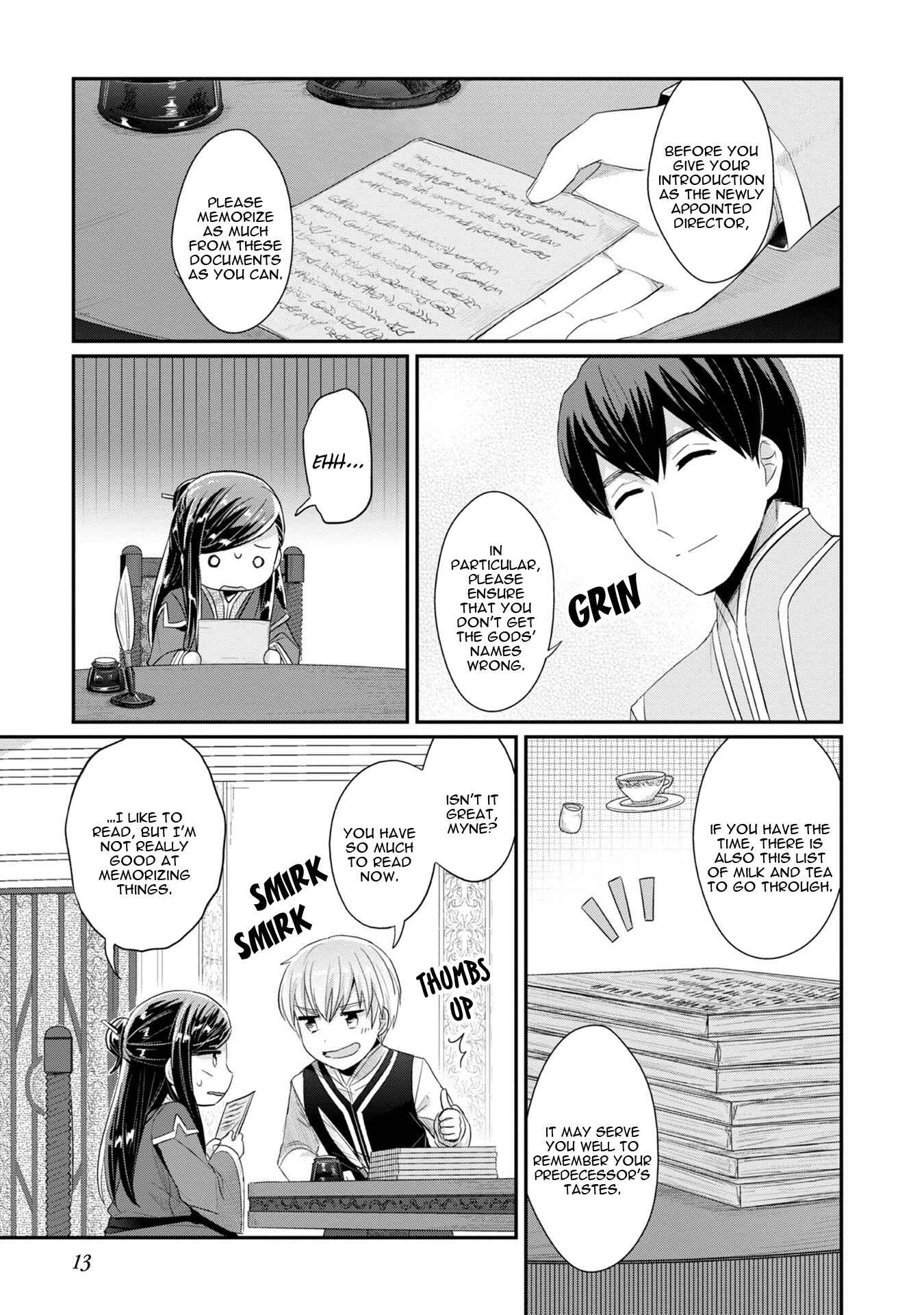 Page 15 Chapter 10 Honzuki no Gekokujou: Shisho ni Naru Tame ni wa Shudan o Erandeiraremasen—Dai 2-bu: Hon no Tamenara Miko ni Naru!
