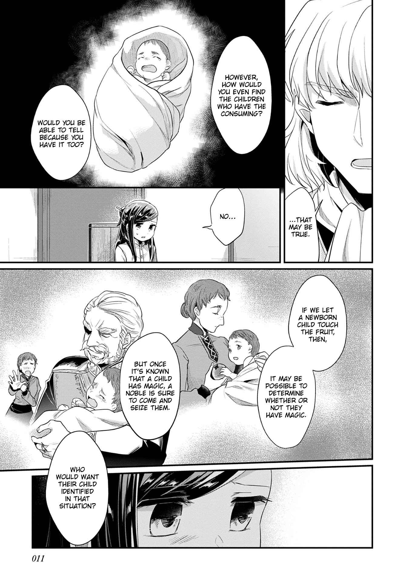 Page 13 Chapter 16 Honzuki no Gekokujou: Shisho ni Naru Tame ni wa Shudan o Erandeiraremasen—Dai 2-bu: Hon no Tamenara Miko ni Naru!