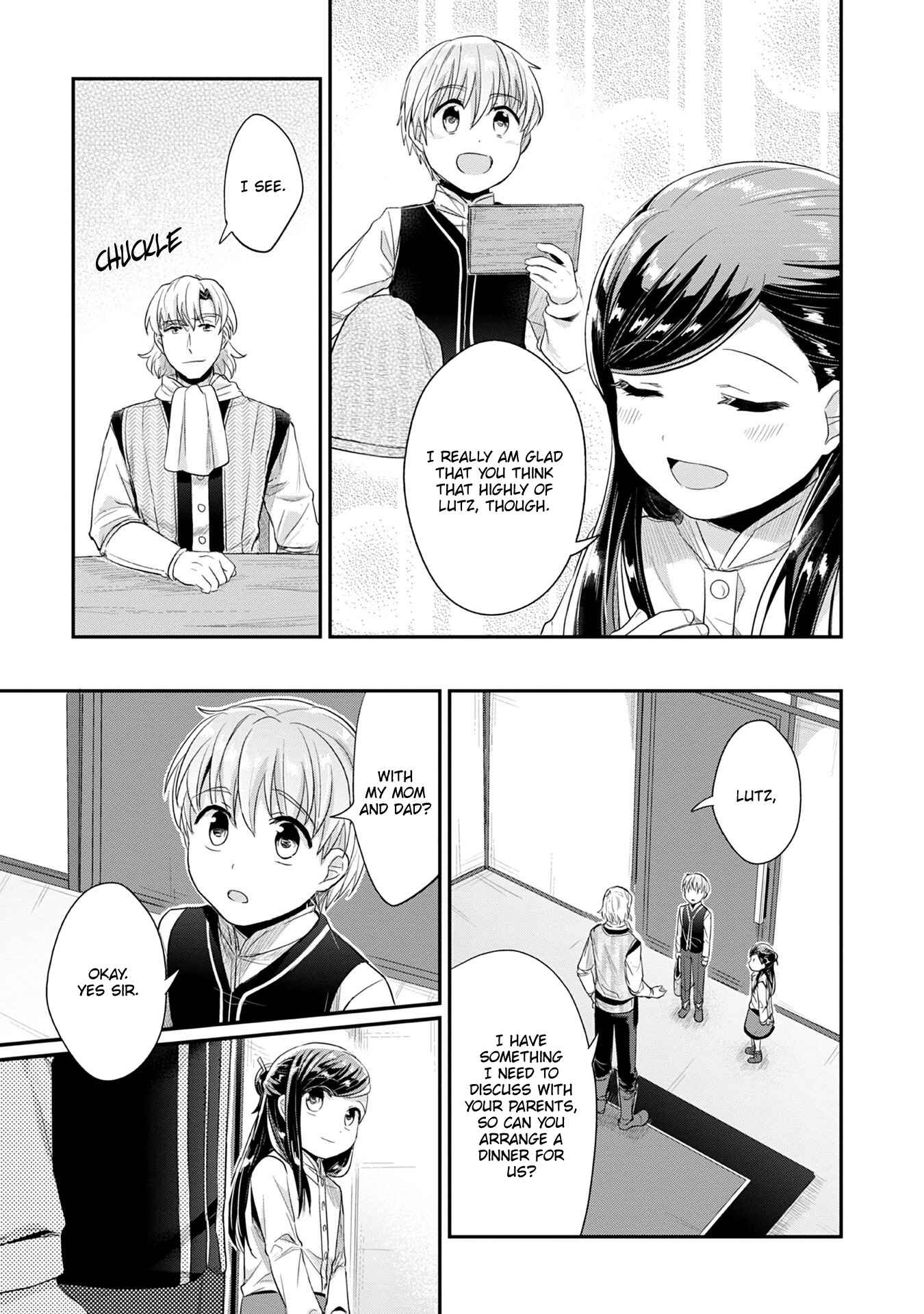 Page 27 Chapter 16 Honzuki no Gekokujou: Shisho ni Naru Tame ni wa Shudan o Erandeiraremasen—Dai 2-bu: Hon no Tamenara Miko ni Naru!