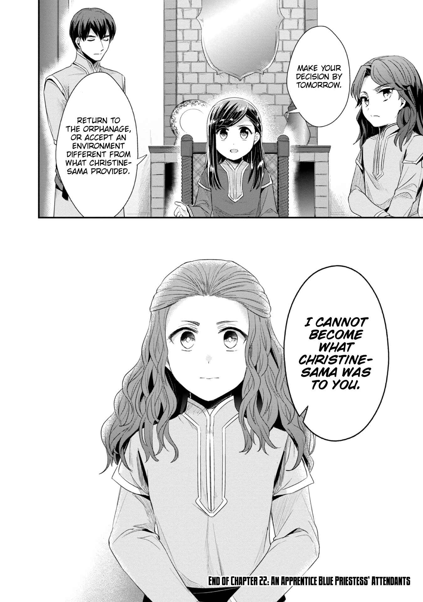 Page 19 Chapter 22 Honzuki no Gekokujou: Shisho ni Naru Tame ni wa Shudan o Erandeiraremasen—Dai 2-bu: Hon no Tamenara Miko ni Naru!