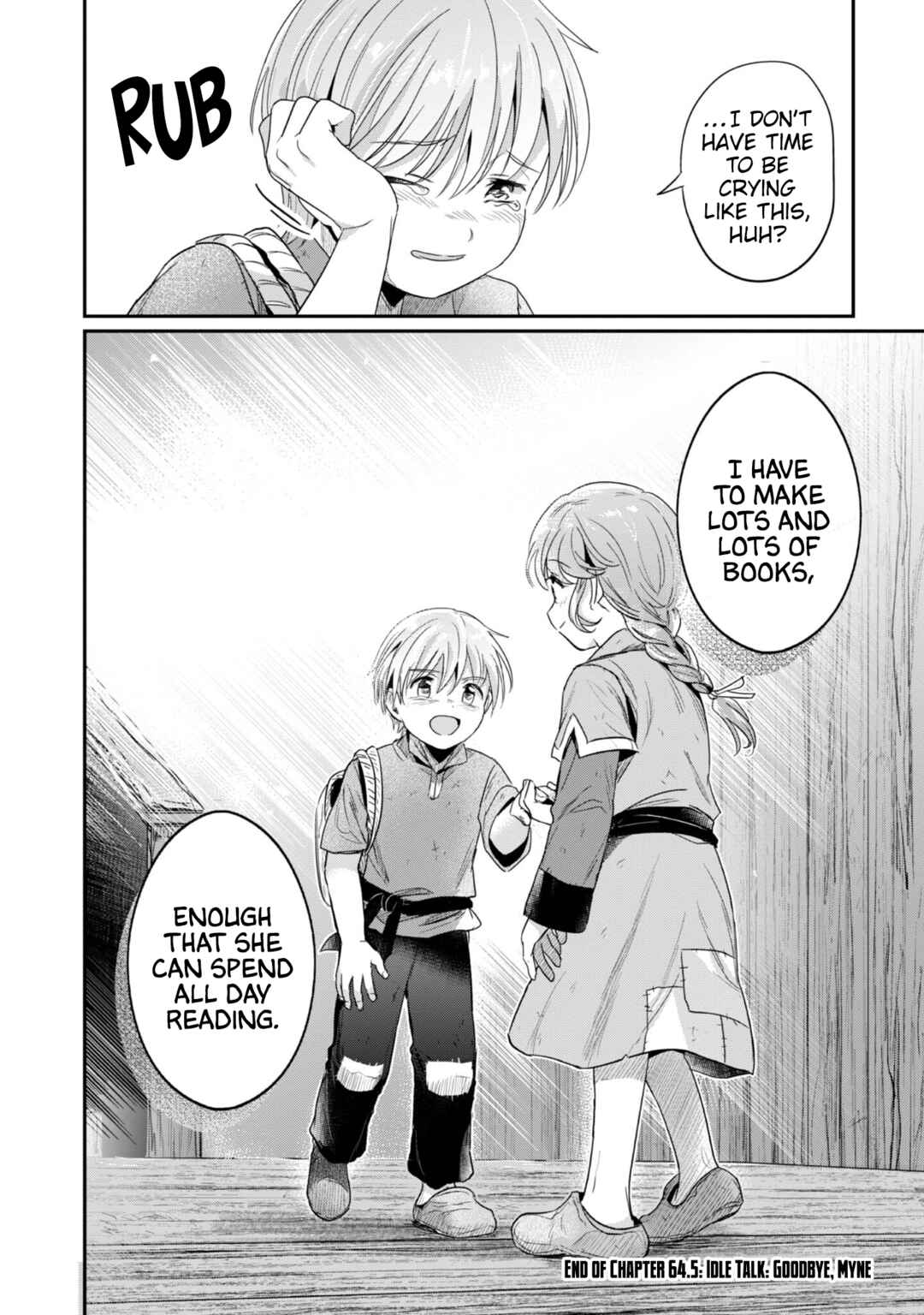Page 30 Chapter 64.5 Honzuki no Gekokujou: Shisho ni Naru Tame ni wa Shudan o Erandeiraremasen—Dai 2-bu: Hon no Tamenara Miko ni Naru!