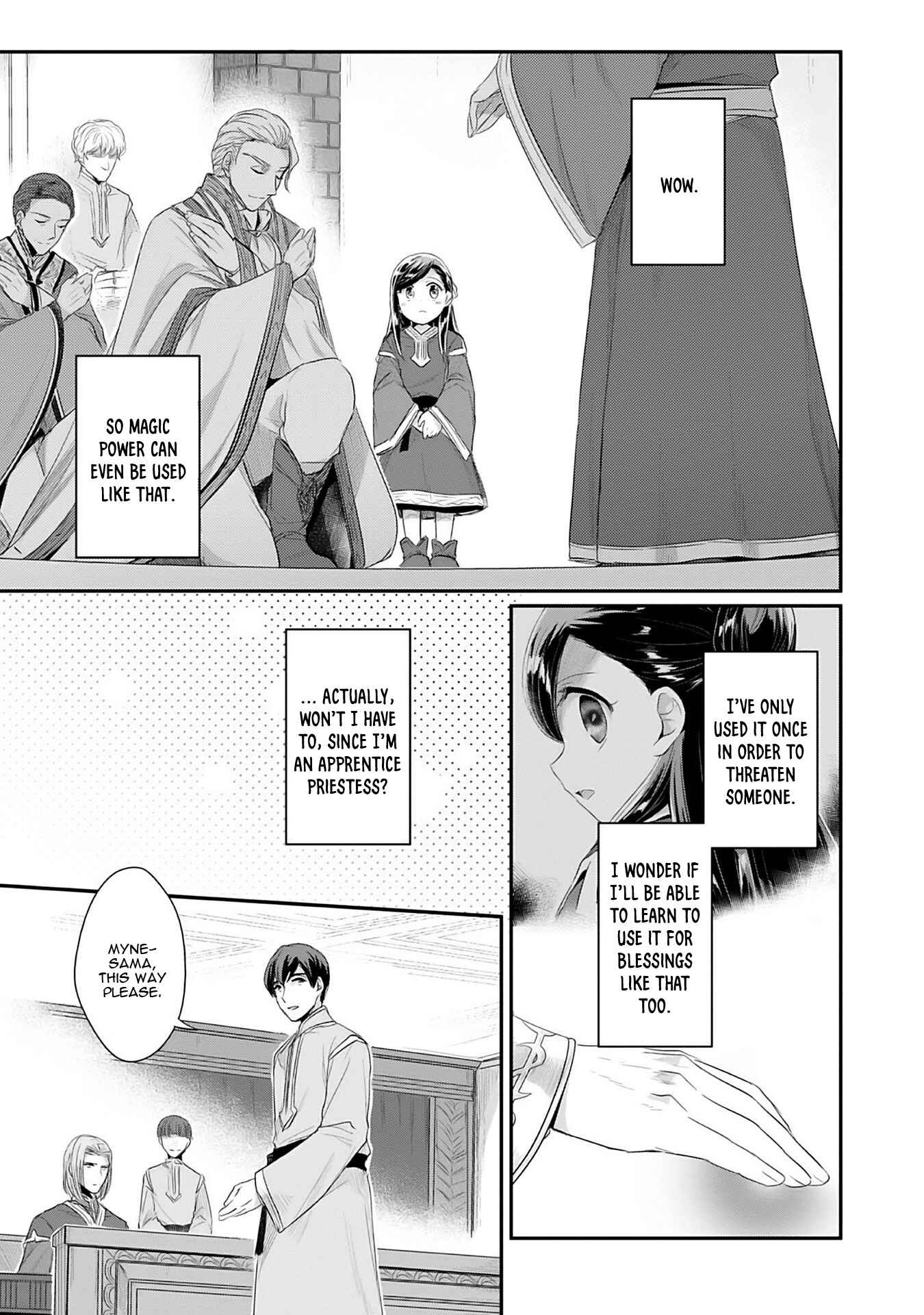 Page 24 Chapter 2 Honzuki no Gekokujou: Shisho ni Naru Tame ni wa Shudan o Erandeiraremasen—Dai 2-bu: Hon no Tamenara Miko ni Naru!