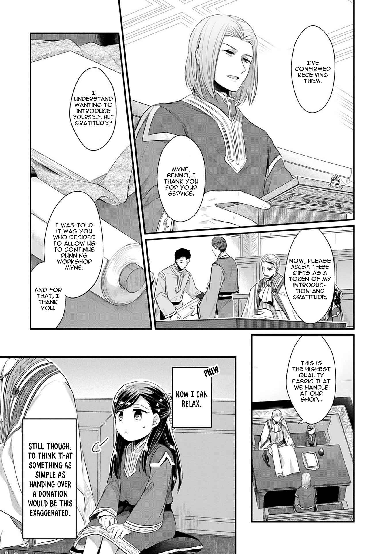 Page 28 Chapter 2 Honzuki no Gekokujou: Shisho ni Naru Tame ni wa Shudan o Erandeiraremasen—Dai 2-bu: Hon no Tamenara Miko ni Naru!