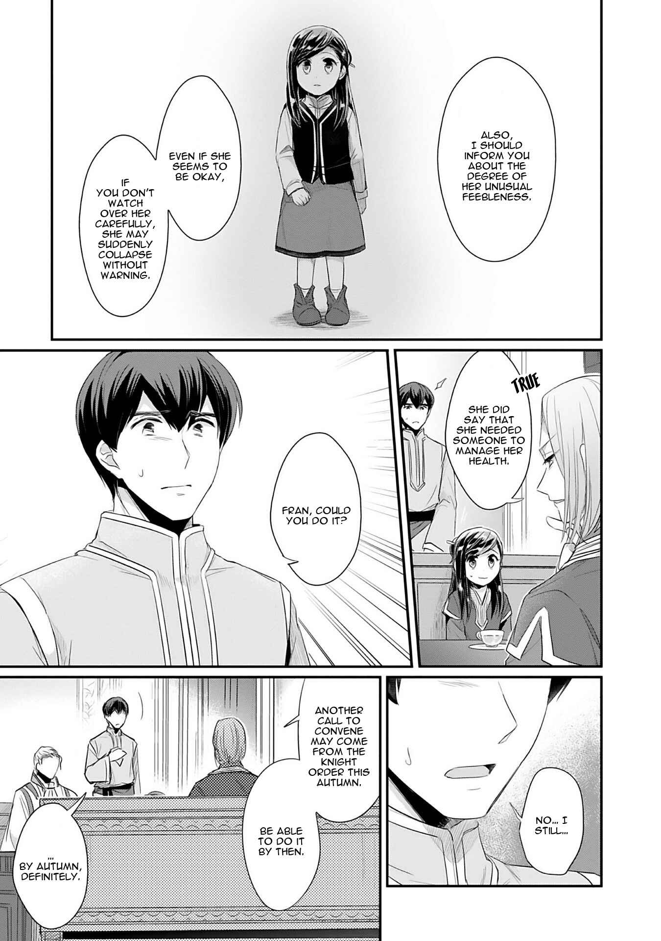 Page 36 Chapter 2 Honzuki no Gekokujou: Shisho ni Naru Tame ni wa Shudan o Erandeiraremasen—Dai 2-bu: Hon no Tamenara Miko ni Naru!