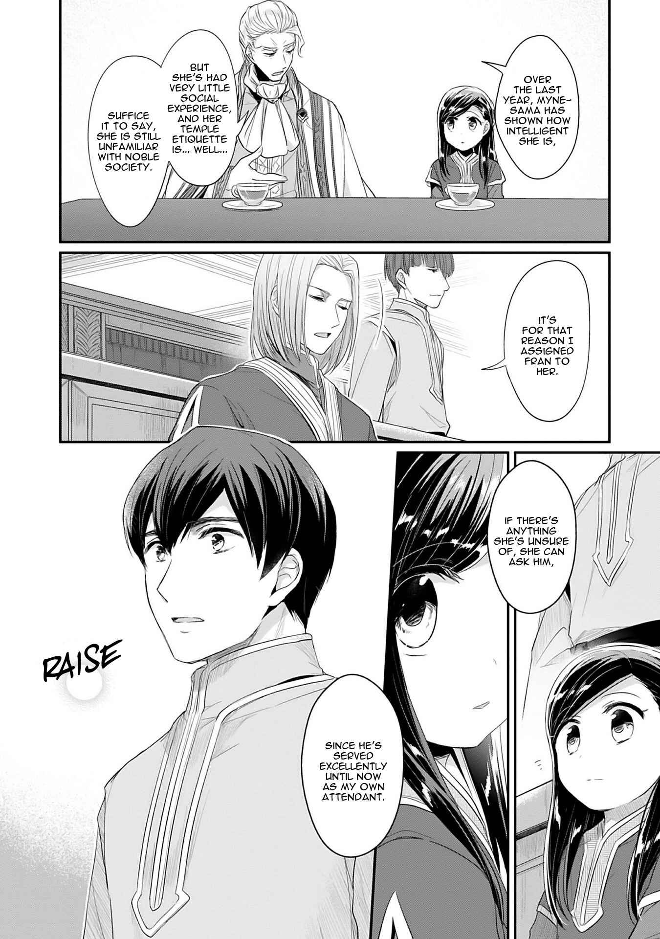 Page 37 Chapter 2 Honzuki no Gekokujou: Shisho ni Naru Tame ni wa Shudan o Erandeiraremasen—Dai 2-bu: Hon no Tamenara Miko ni Naru!