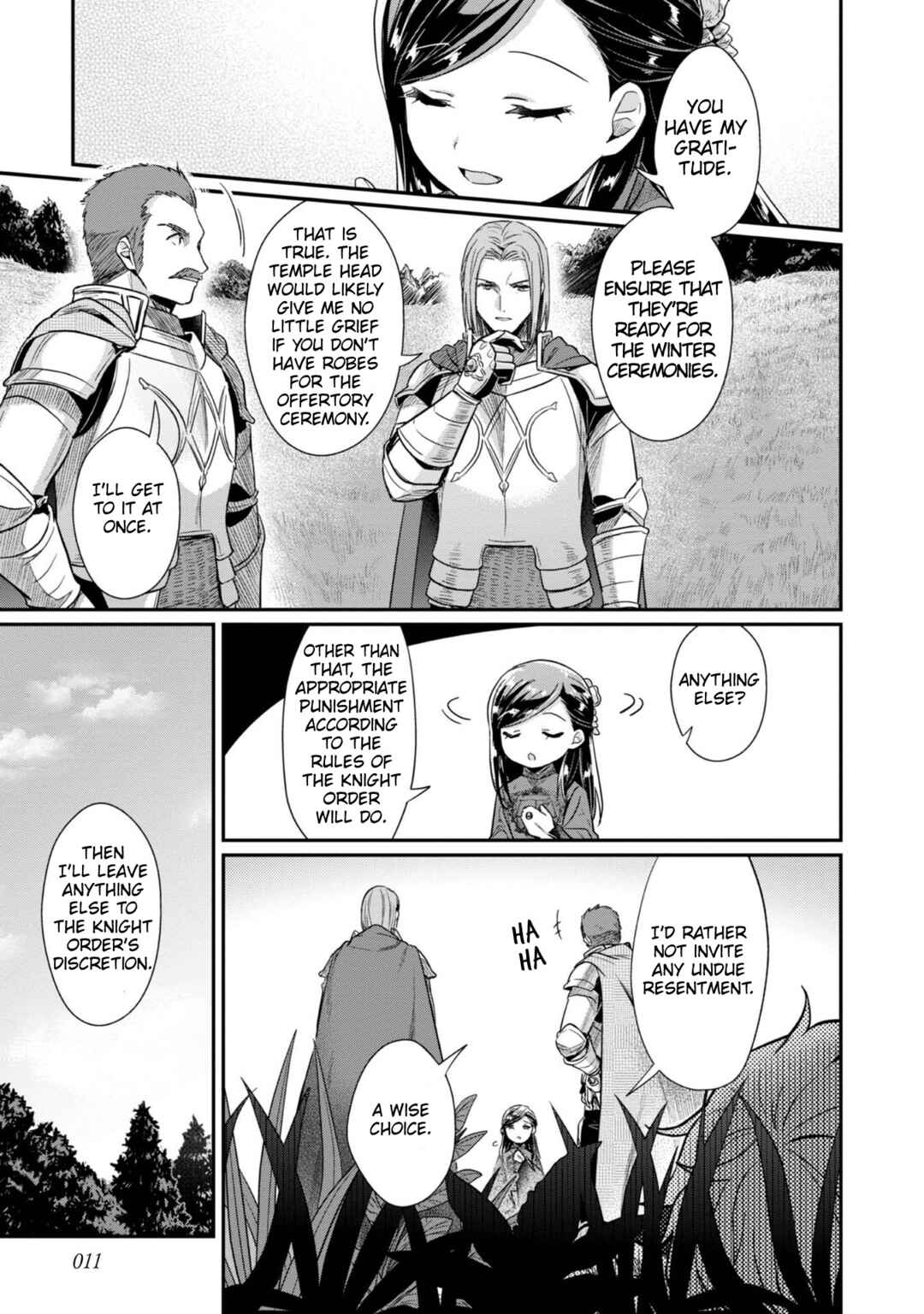 Page 13 Chapter 37 Honzuki no Gekokujou: Shisho ni Naru Tame ni wa Shudan o Erandeiraremasen—Dai 2-bu: Hon no Tamenara Miko ni Naru!
