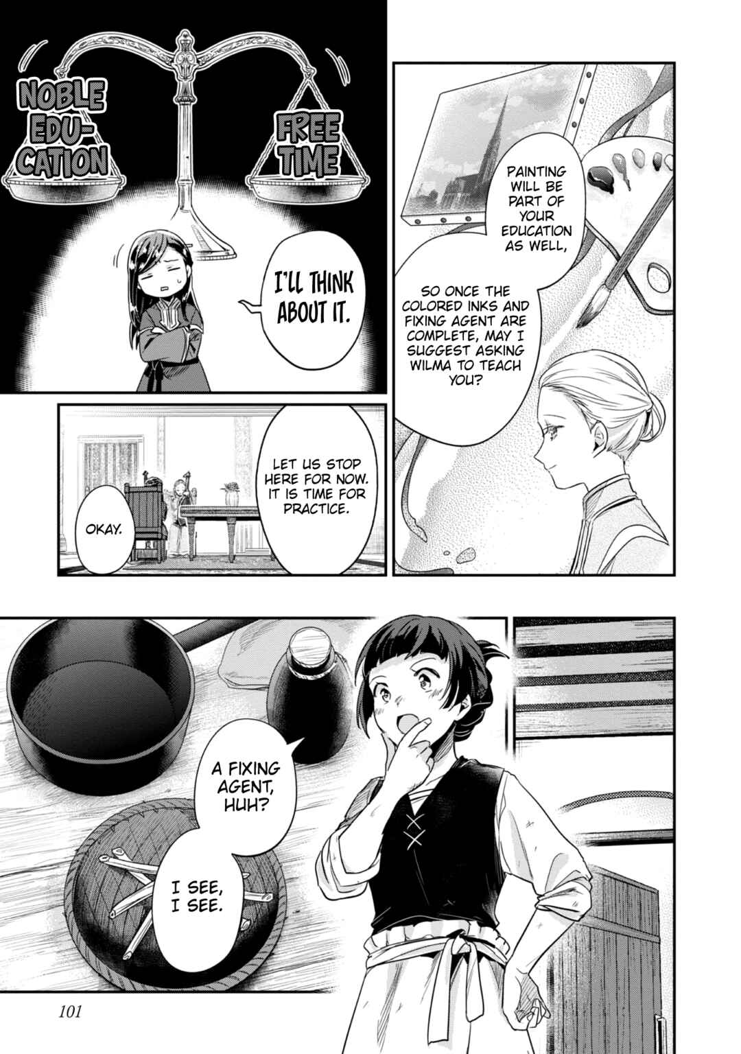 Page 12 Chapter 54 Honzuki no Gekokujou: Shisho ni Naru Tame ni wa Shudan o Erandeiraremasen—Dai 2-bu: Hon no Tamenara Miko ni Naru!