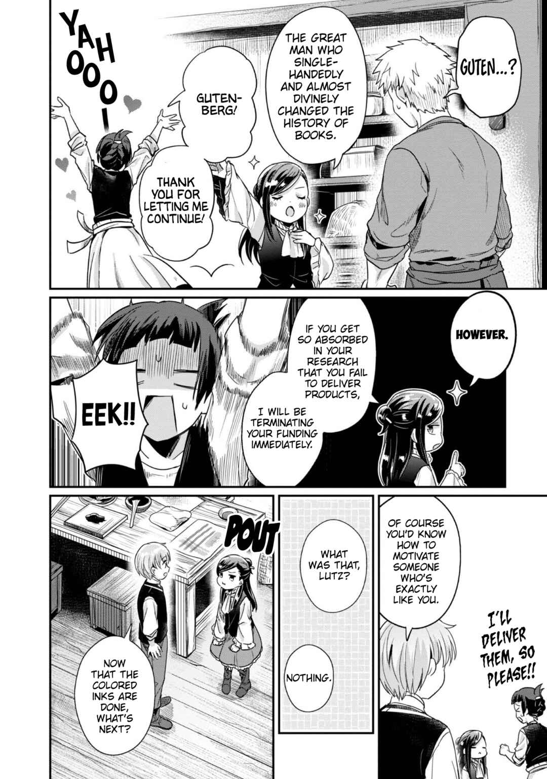 Page 17 Chapter 54 Honzuki no Gekokujou: Shisho ni Naru Tame ni wa Shudan o Erandeiraremasen—Dai 2-bu: Hon no Tamenara Miko ni Naru!
