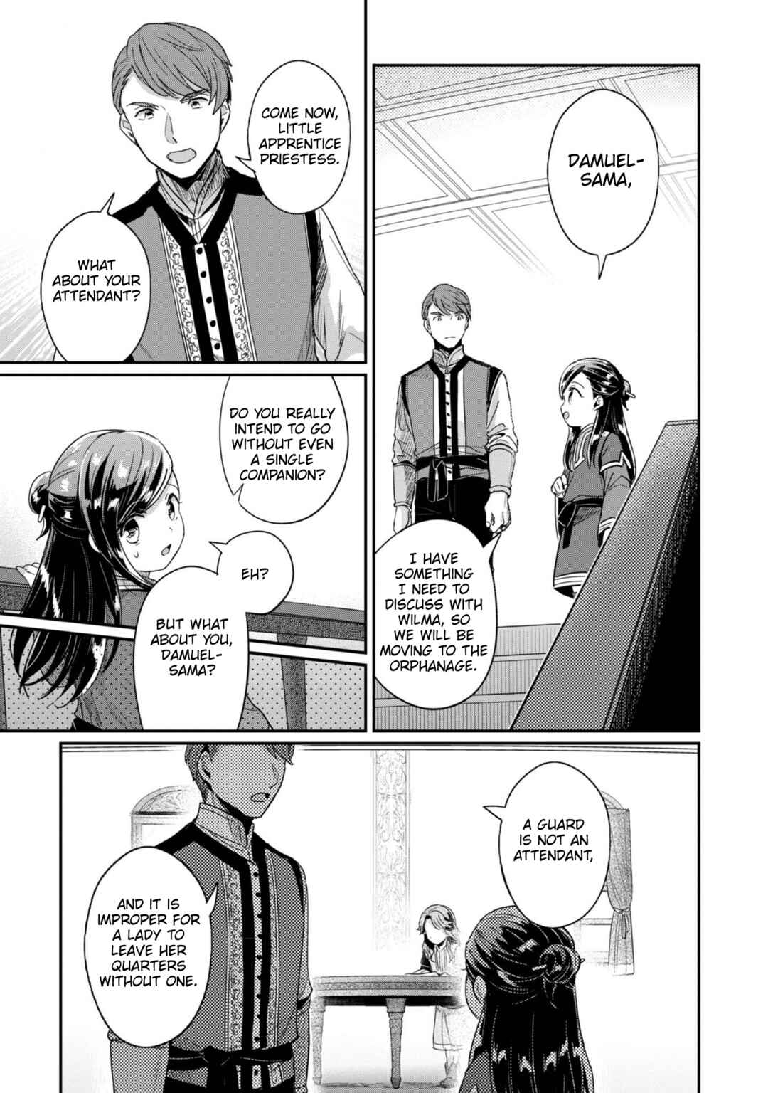 Page 34 Chapter 54 Honzuki no Gekokujou: Shisho ni Naru Tame ni wa Shudan o Erandeiraremasen—Dai 2-bu: Hon no Tamenara Miko ni Naru!