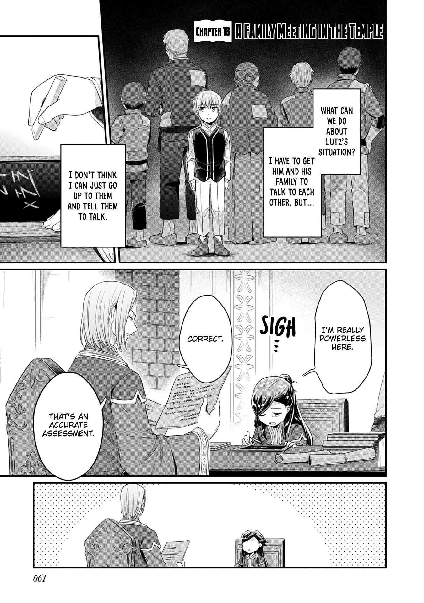 Page 2 Chapter 18 Honzuki no Gekokujou: Shisho ni Naru Tame ni wa Shudan o Erandeiraremasen—Dai 2-bu: Hon no Tamenara Miko ni Naru!