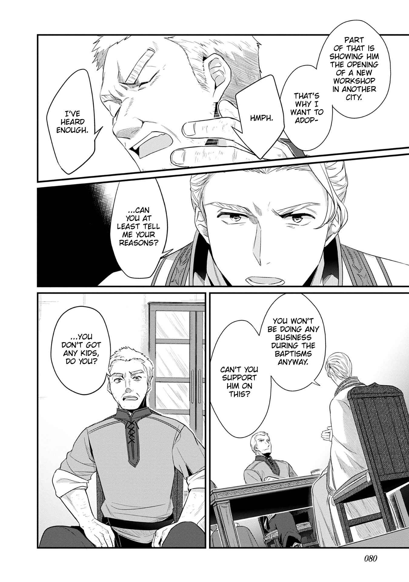 Page 21 Chapter 18 Honzuki no Gekokujou: Shisho ni Naru Tame ni wa Shudan o Erandeiraremasen—Dai 2-bu: Hon no Tamenara Miko ni Naru!