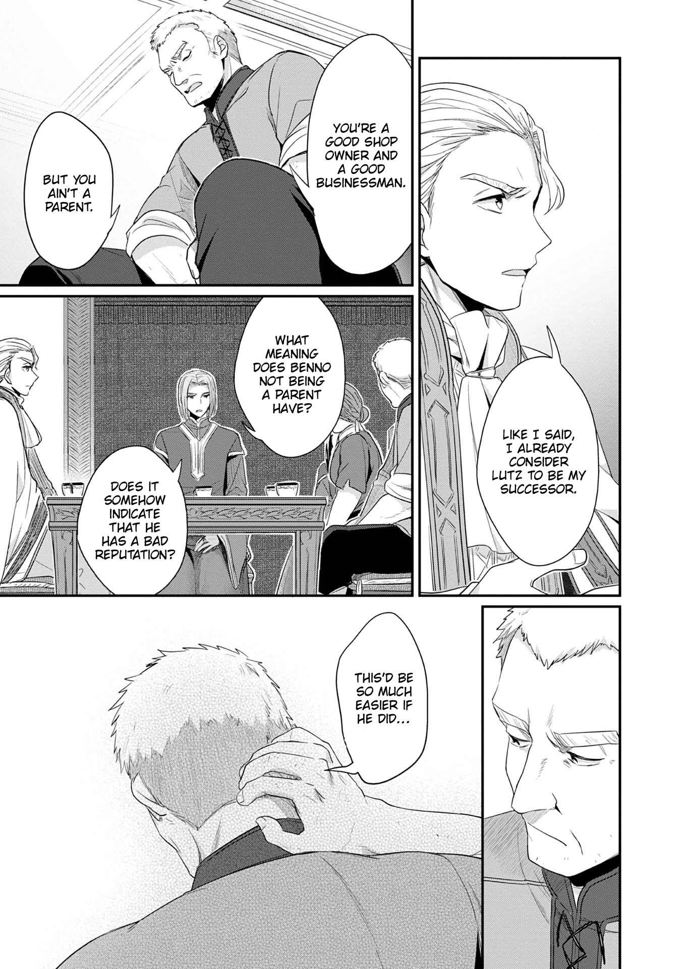 Page 22 Chapter 18 Honzuki no Gekokujou: Shisho ni Naru Tame ni wa Shudan o Erandeiraremasen—Dai 2-bu: Hon no Tamenara Miko ni Naru!