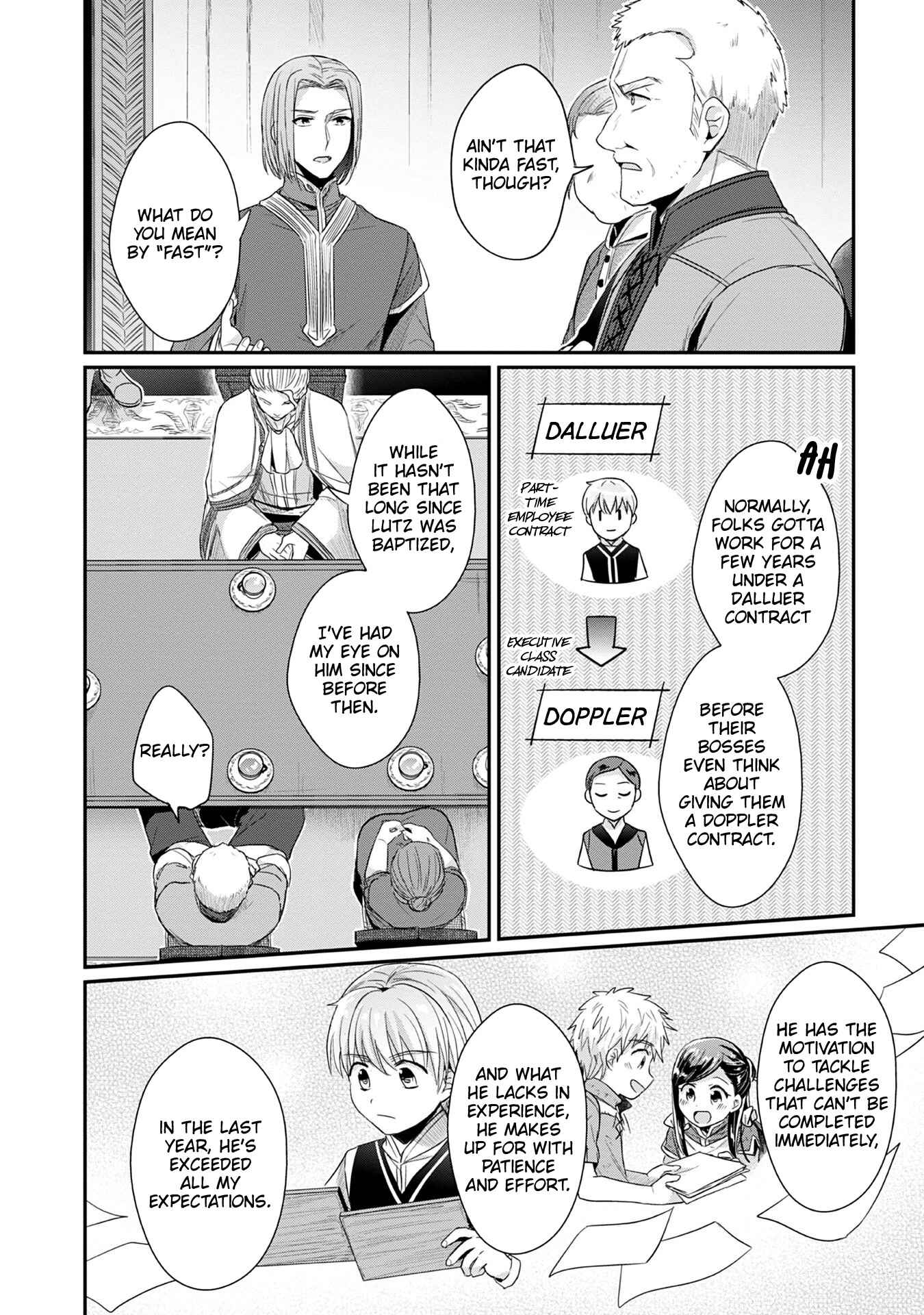 Page 25 Chapter 18 Honzuki no Gekokujou: Shisho ni Naru Tame ni wa Shudan o Erandeiraremasen—Dai 2-bu: Hon no Tamenara Miko ni Naru!