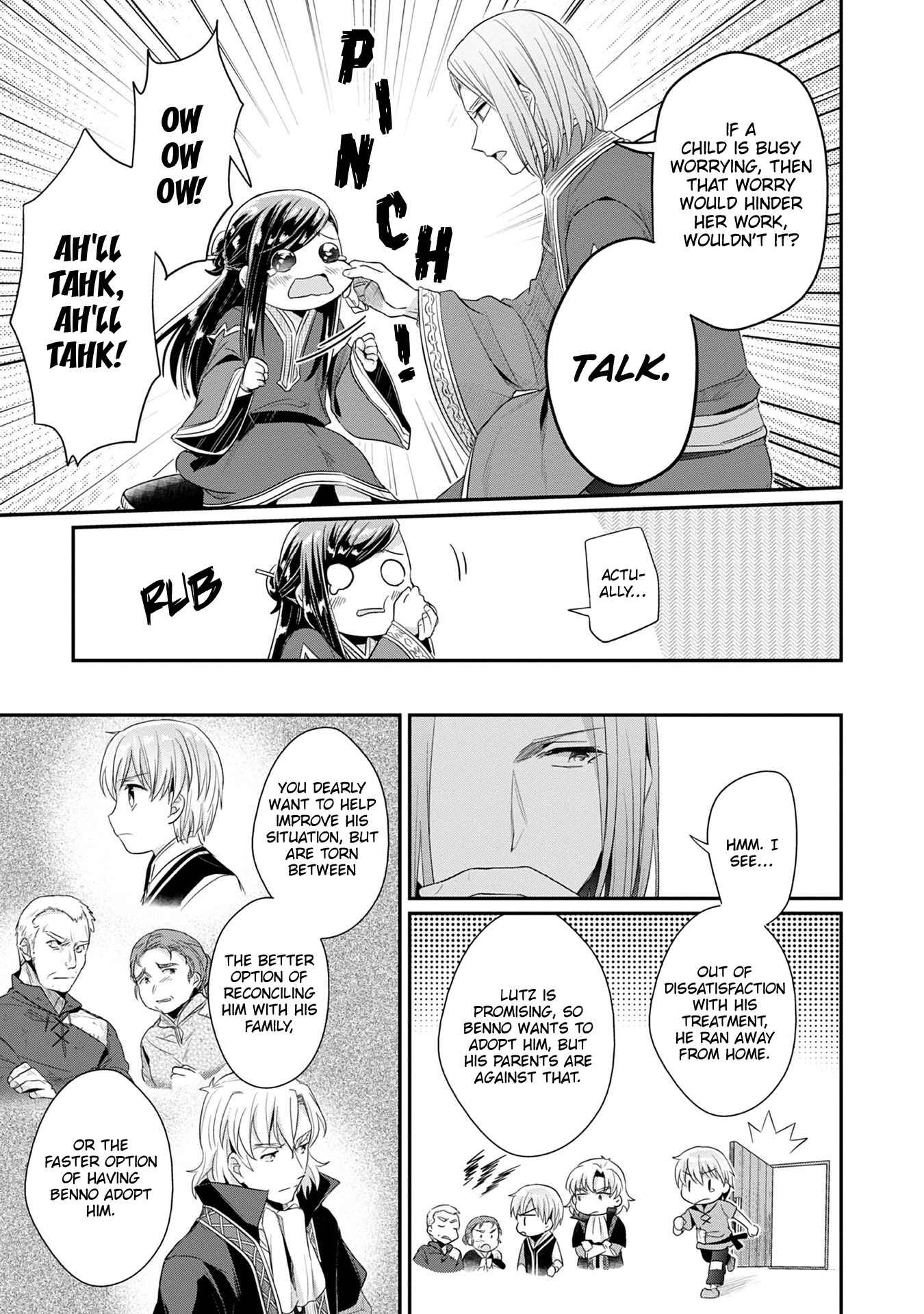 Page 4 Chapter 18 Honzuki no Gekokujou: Shisho ni Naru Tame ni wa Shudan o Erandeiraremasen—Dai 2-bu: Hon no Tamenara Miko ni Naru!
