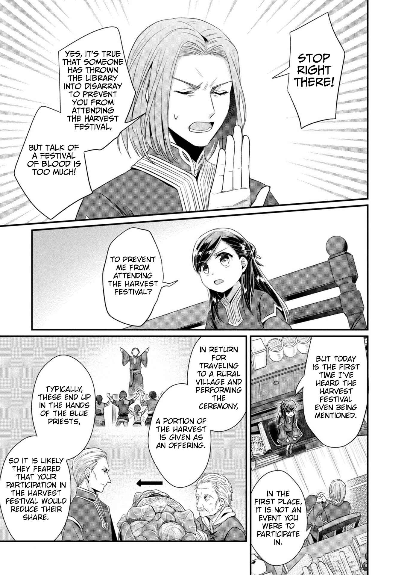 Page 11 Chapter 30 Honzuki no Gekokujou: Shisho ni Naru Tame ni wa Shudan o Erandeiraremasen—Dai 2-bu: Hon no Tamenara Miko ni Naru!