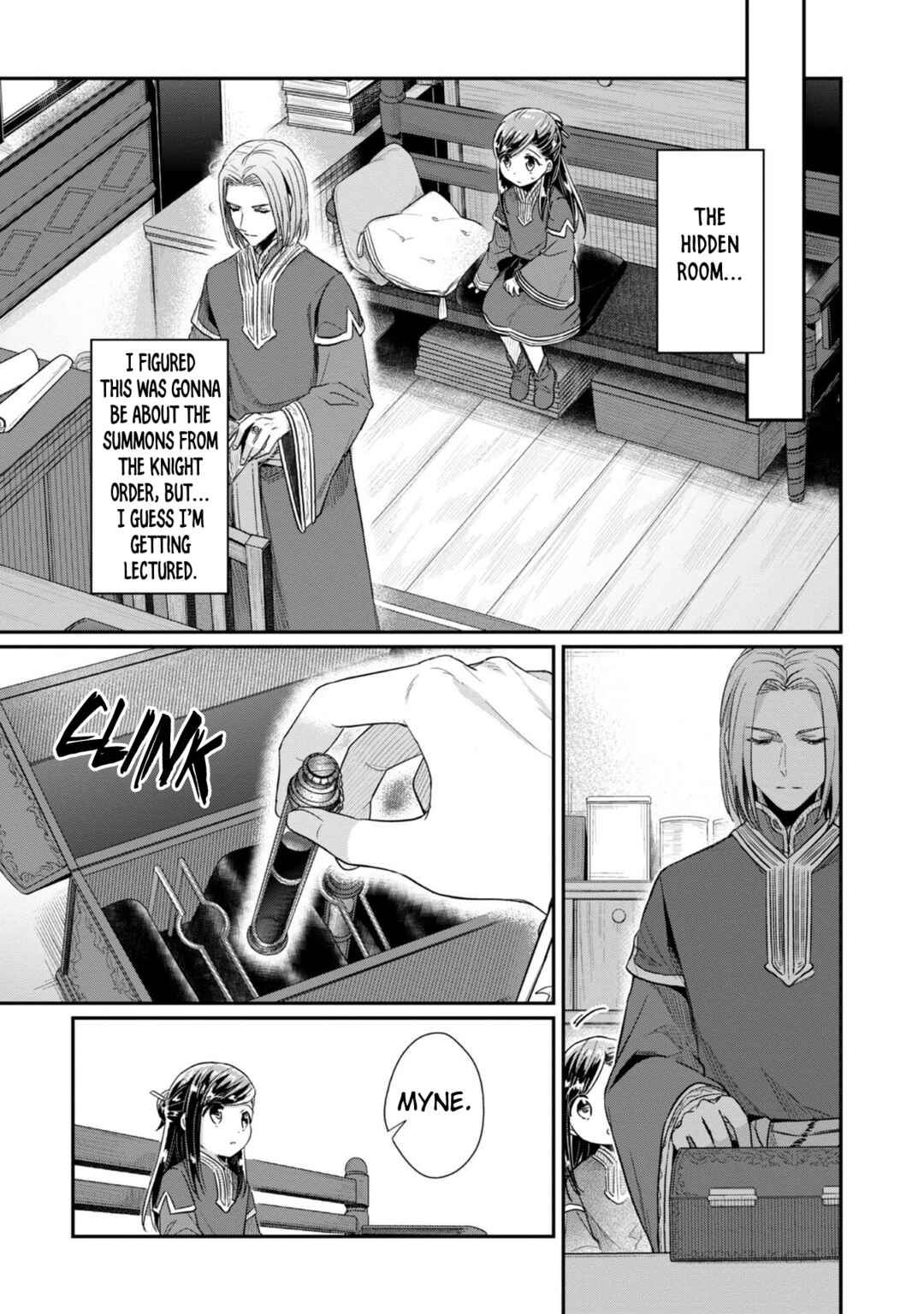 Page 4 Chapter 38 Honzuki no Gekokujou: Shisho ni Naru Tame ni wa Shudan o Erandeiraremasen—Dai 2-bu: Hon no Tamenara Miko ni Naru!