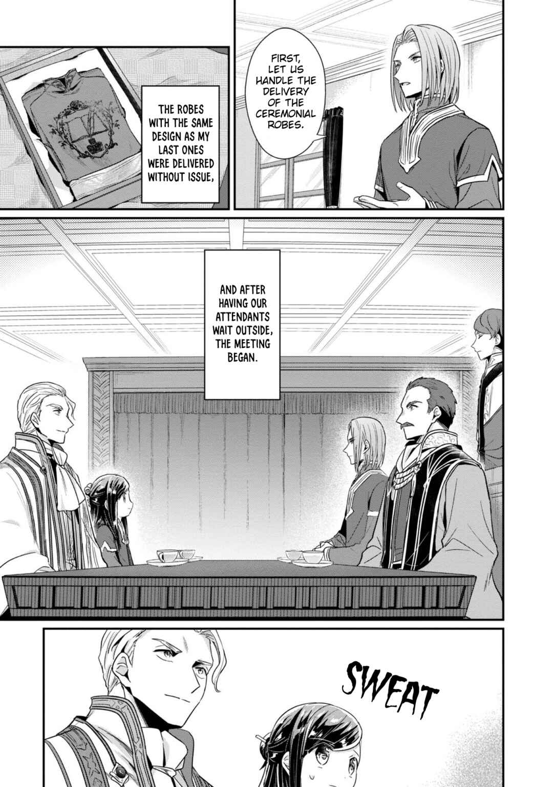Page 12 Chapter 42 Honzuki no Gekokujou: Shisho ni Naru Tame ni wa Shudan o Erandeiraremasen—Dai 2-bu: Hon no Tamenara Miko ni Naru!
