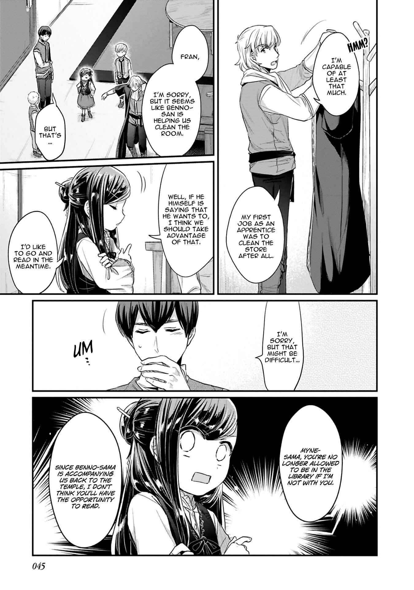 Page 18 Chapter 6 Honzuki no Gekokujou: Shisho ni Naru Tame ni wa Shudan o Erandeiraremasen—Dai 2-bu: Hon no Tamenara Miko ni Naru!