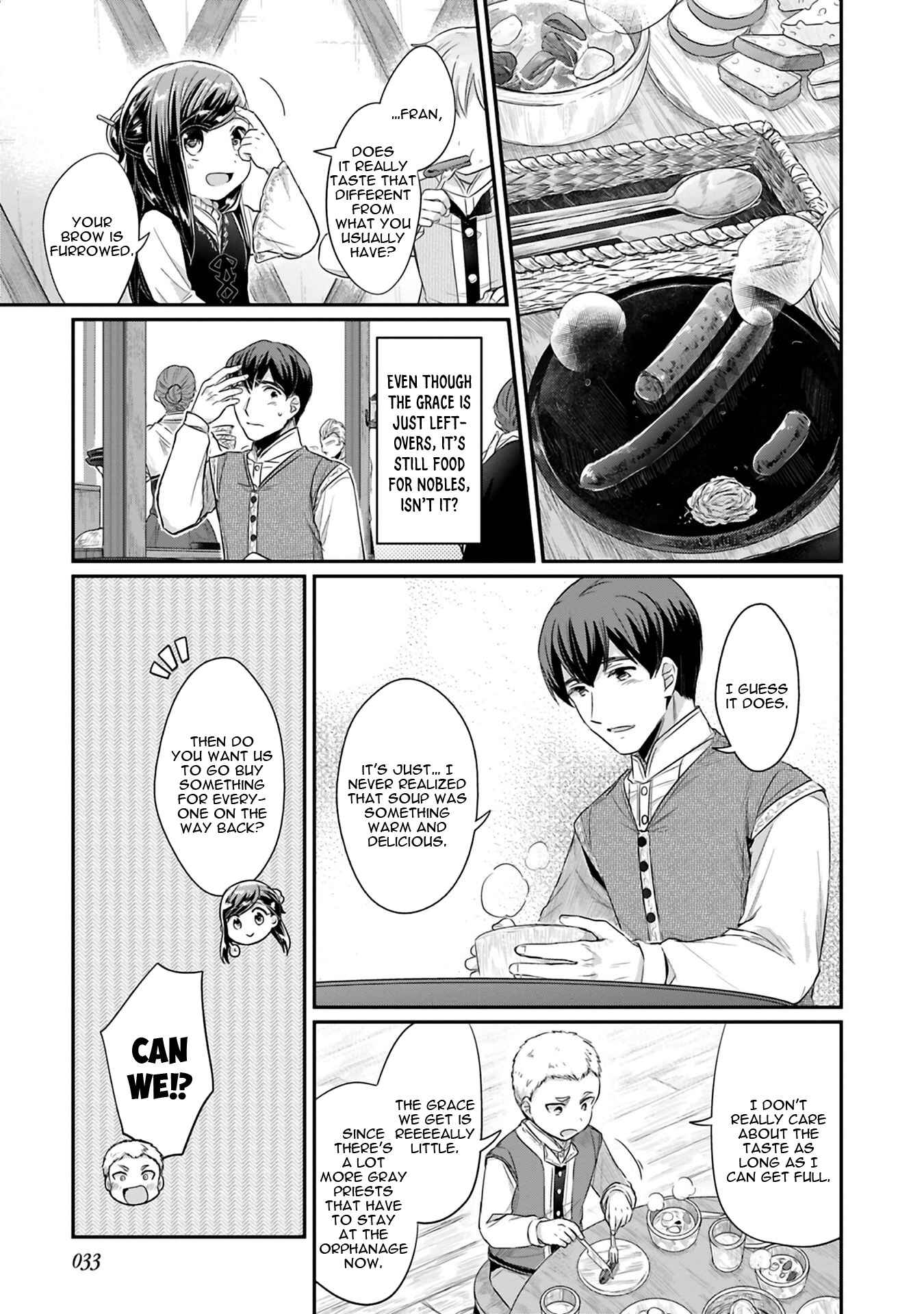Page 6 Chapter 6 Honzuki no Gekokujou: Shisho ni Naru Tame ni wa Shudan o Erandeiraremasen—Dai 2-bu: Hon no Tamenara Miko ni Naru!