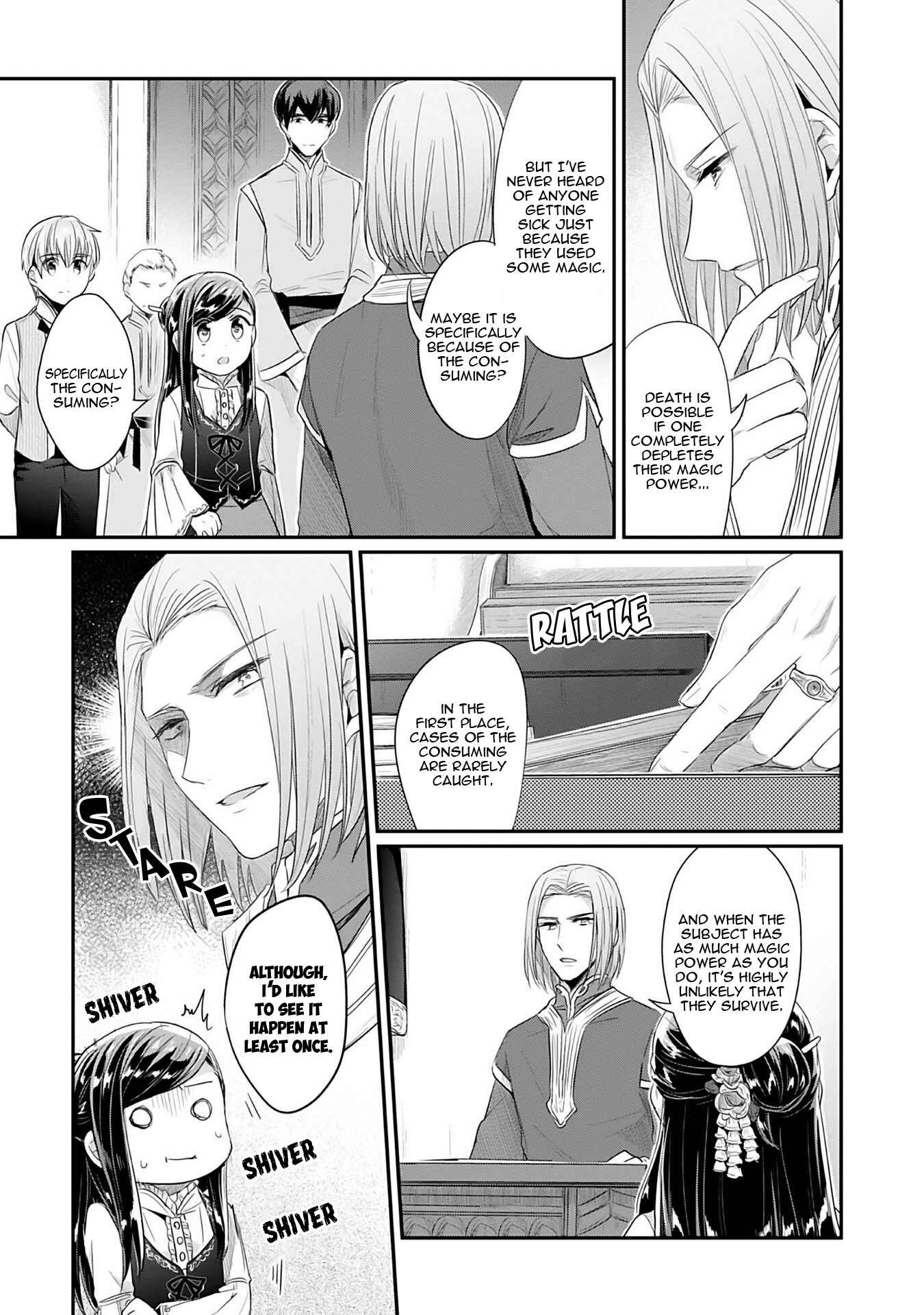 Page 38 Chapter 4 Honzuki no Gekokujou: Shisho ni Naru Tame ni wa Shudan o Erandeiraremasen—Dai 2-bu: Hon no Tamenara Miko ni Naru!