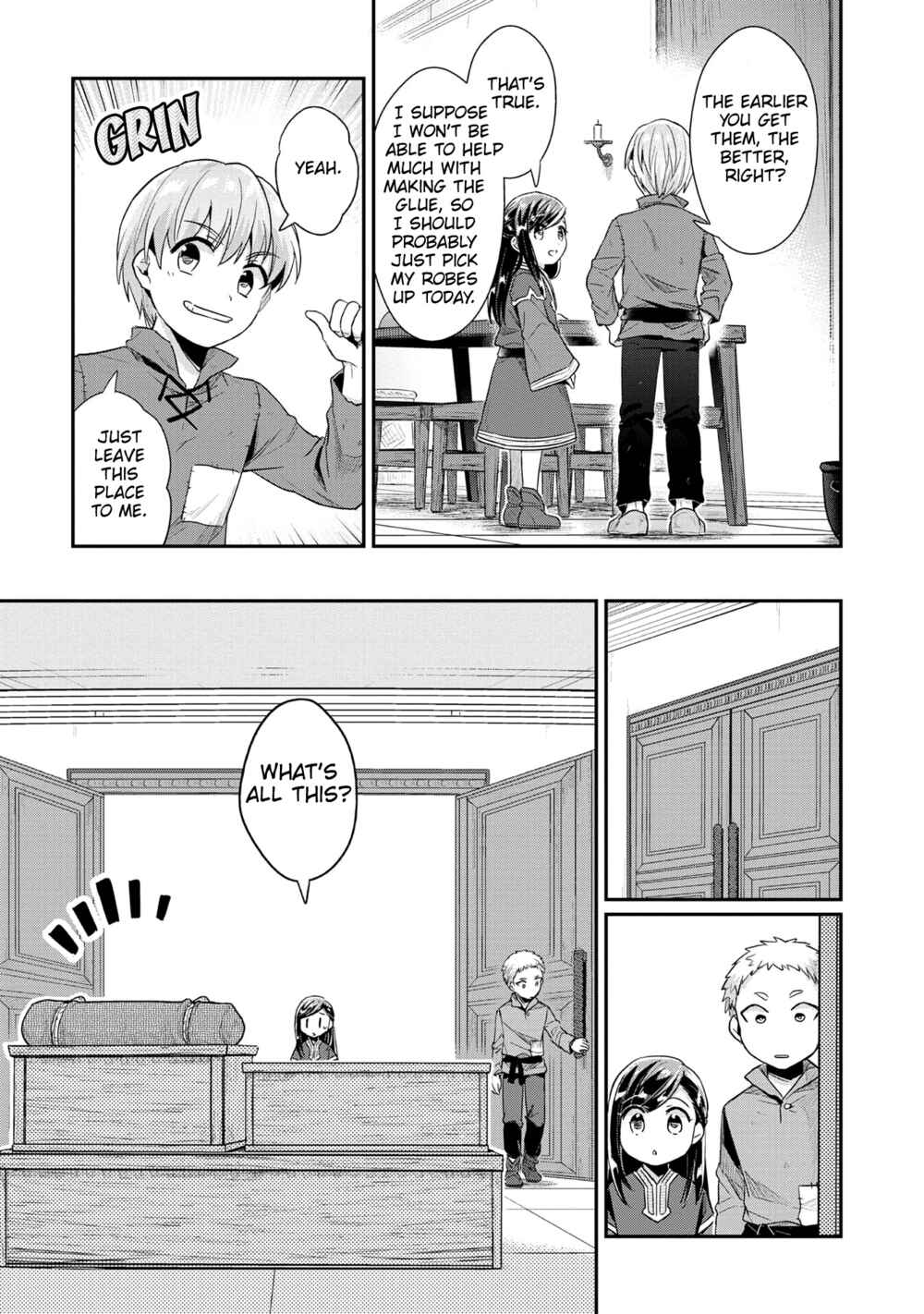 Page 10 Chapter 33 Honzuki no Gekokujou: Shisho ni Naru Tame ni wa Shudan o Erandeiraremasen—Dai 2-bu: Hon no Tamenara Miko ni Naru!