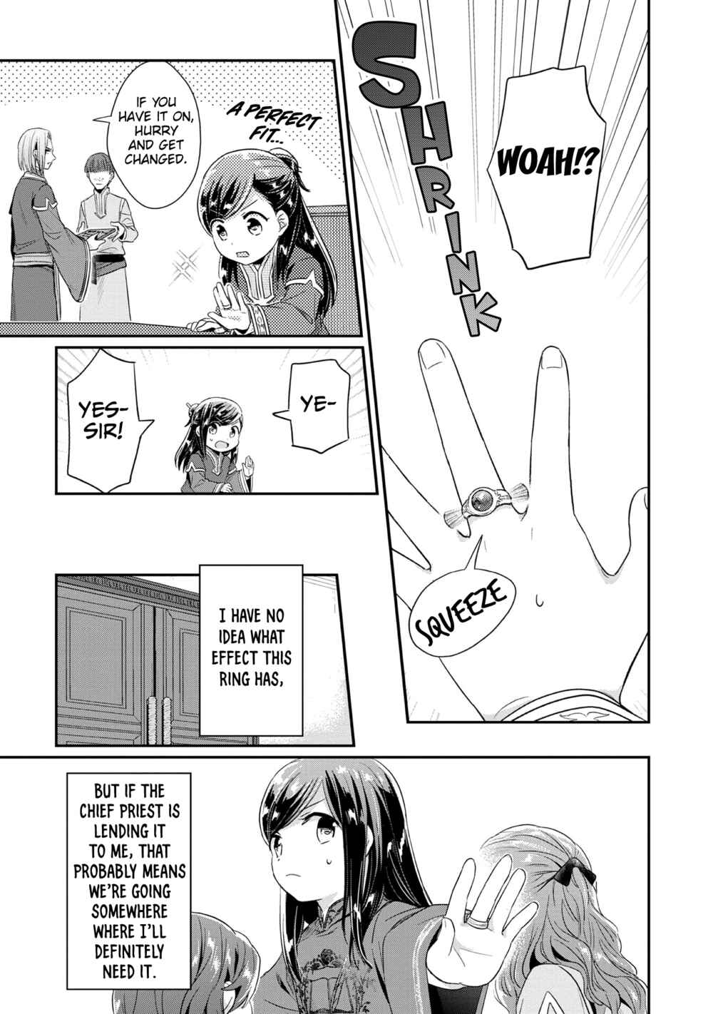 Page 29 Chapter 33 Honzuki no Gekokujou: Shisho ni Naru Tame ni wa Shudan o Erandeiraremasen—Dai 2-bu: Hon no Tamenara Miko ni Naru!