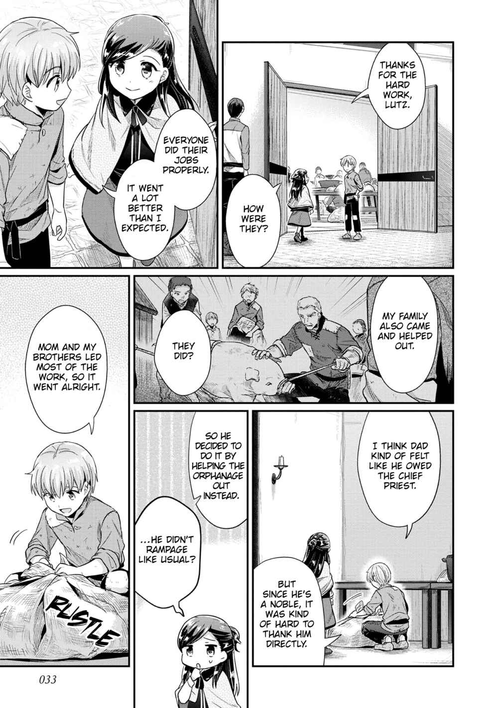 Page 4 Chapter 33 Honzuki no Gekokujou: Shisho ni Naru Tame ni wa Shudan o Erandeiraremasen—Dai 2-bu: Hon no Tamenara Miko ni Naru!