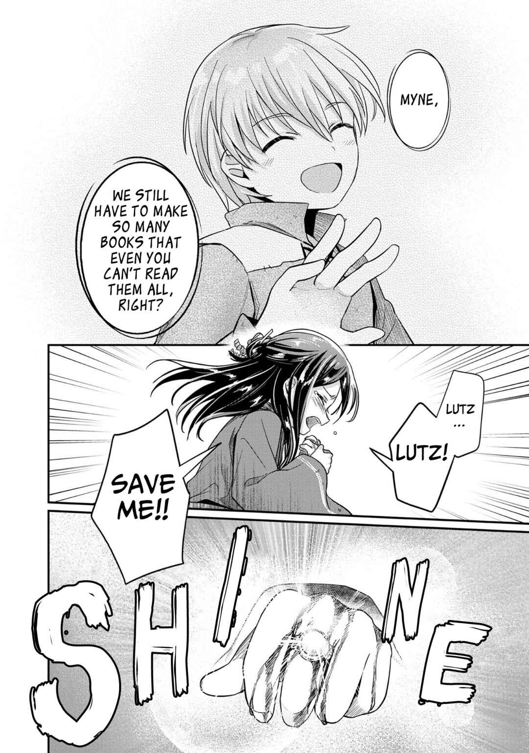 Page 28 Chapter 35 Honzuki no Gekokujou: Shisho ni Naru Tame ni wa Shudan o Erandeiraremasen—Dai 2-bu: Hon no Tamenara Miko ni Naru!