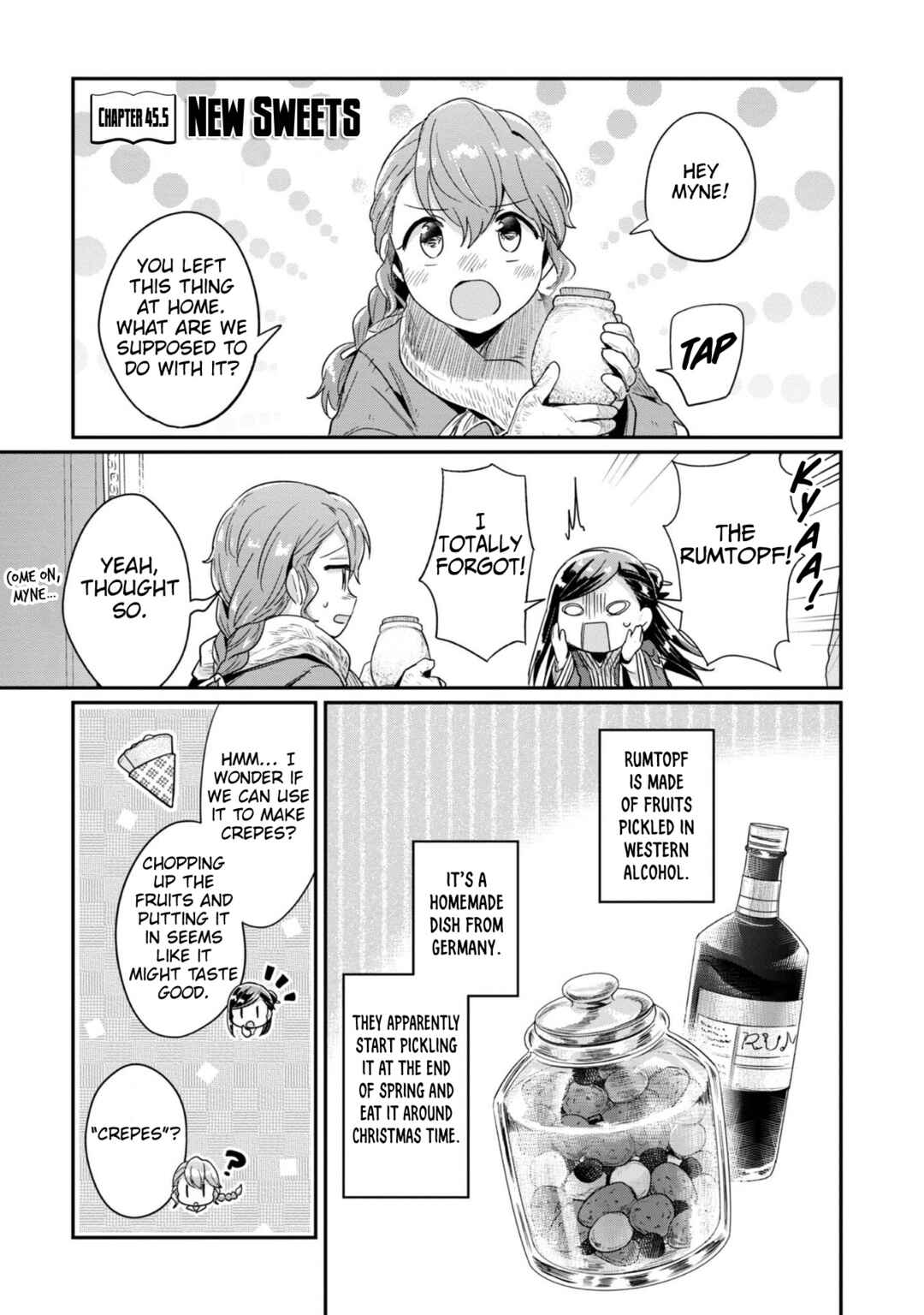 Page 2 Chapter 45.5 Honzuki no Gekokujou: Shisho ni Naru Tame ni wa Shudan o Erandeiraremasen—Dai 2-bu: Hon no Tamenara Miko ni Naru!