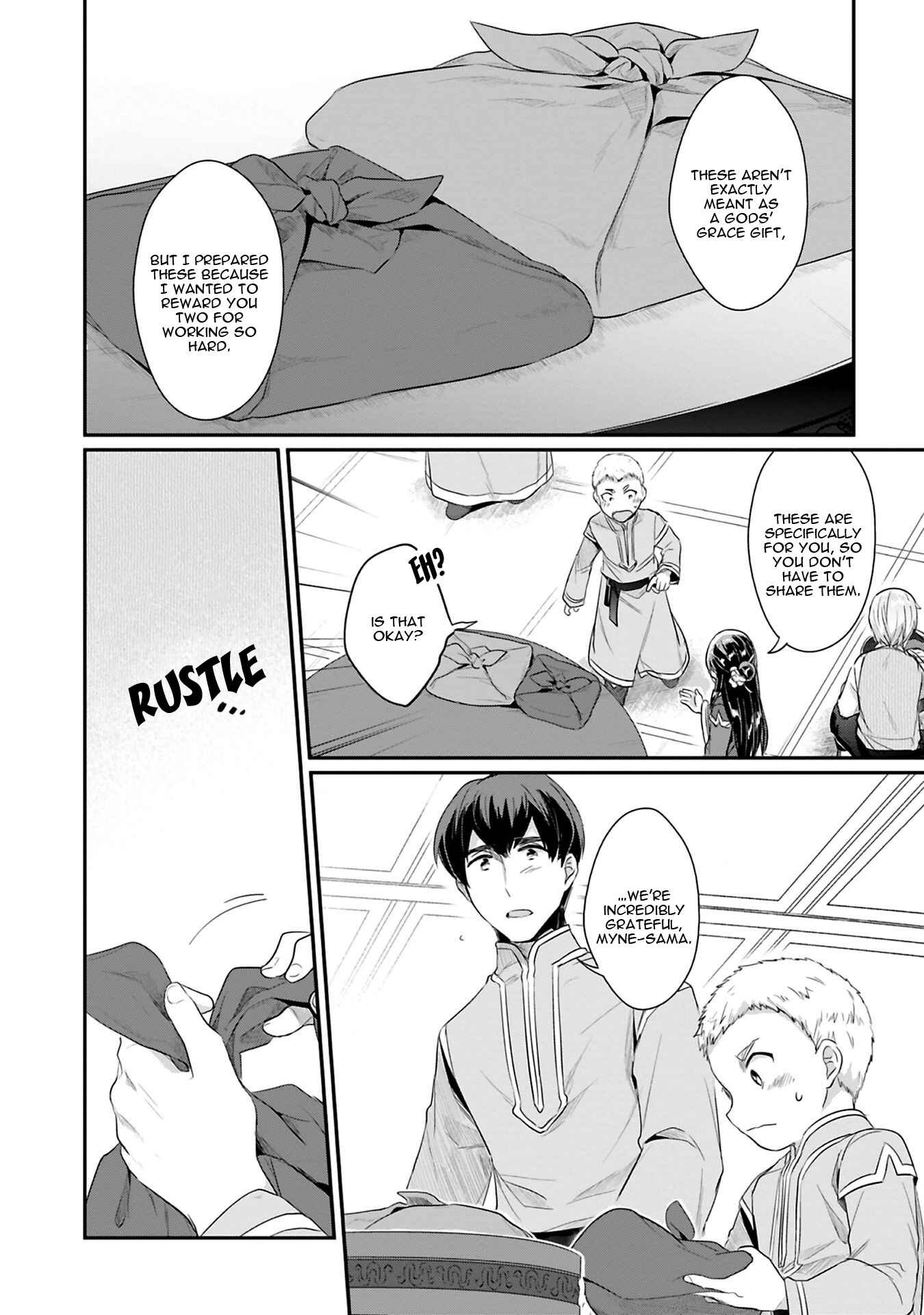 Page 26 Chapter 5 Honzuki no Gekokujou: Shisho ni Naru Tame ni wa Shudan o Erandeiraremasen—Dai 2-bu: Hon no Tamenara Miko ni Naru!